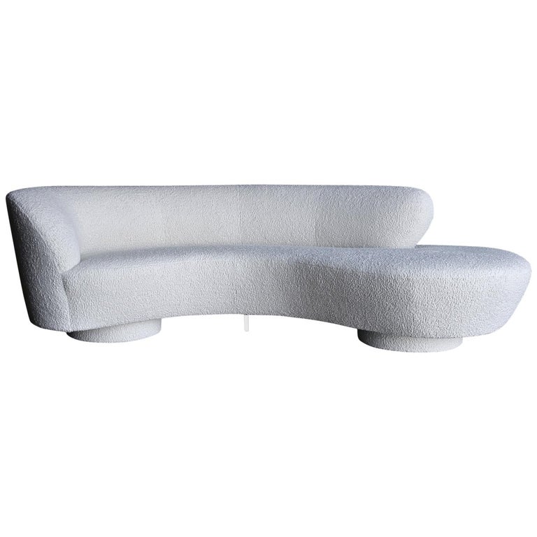 Vladimir Kagan Curved Serpentine Cloud Sofa for Directional