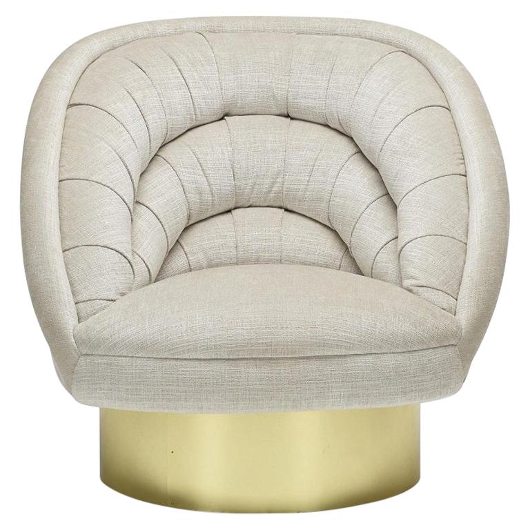 Vladimir Kagan Designs "Crescent" Swivel Lounge Chair