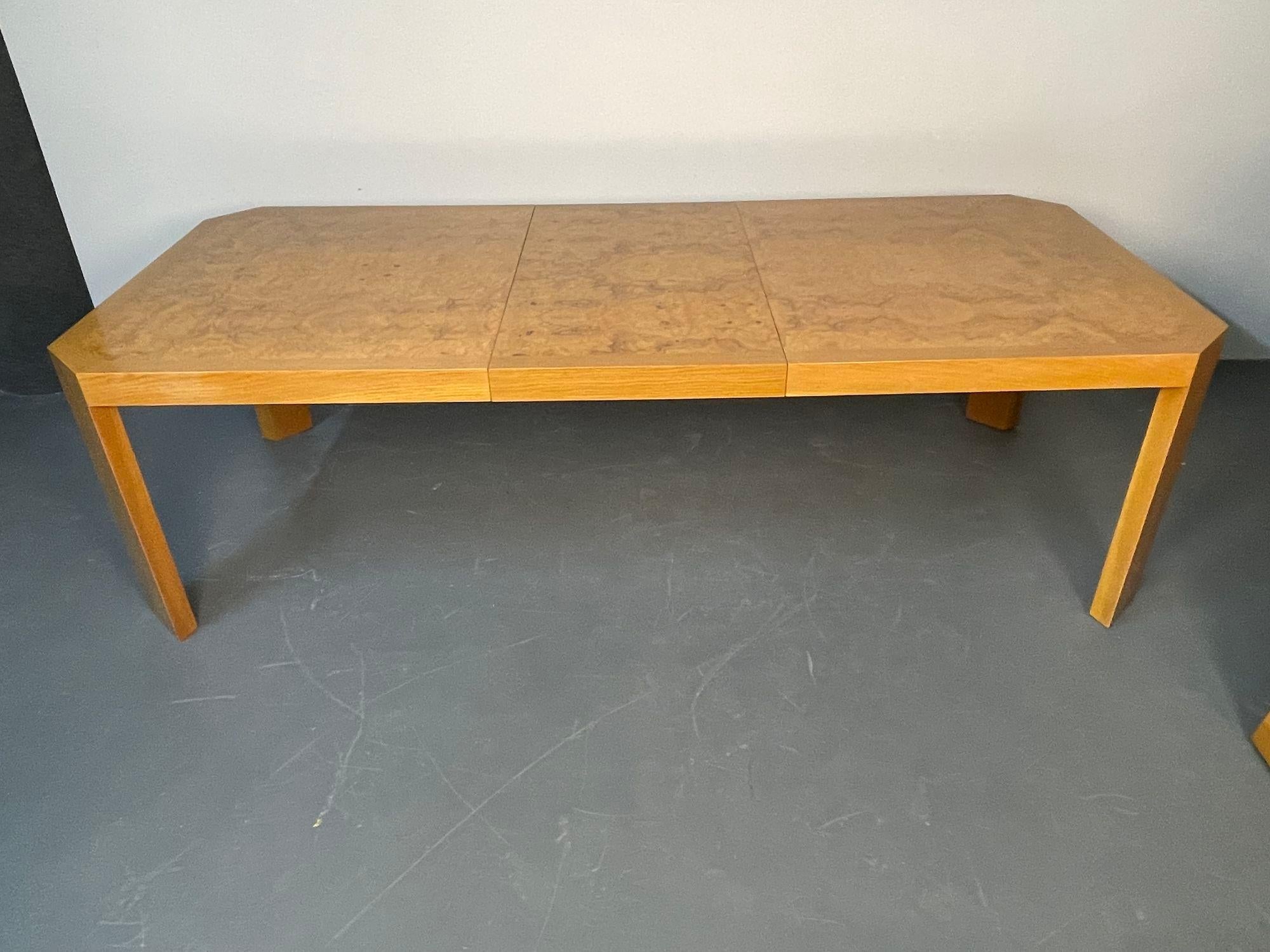Vladimir Kagan Dining or Conference Table, Mid-Century Modern, Burl and Lucite 2