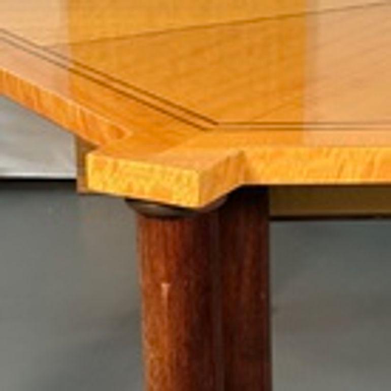 Vladimir Kagan, Mid-Century Modern Dining Table, Maple, Lacquer, USA, 1980s For Sale 3