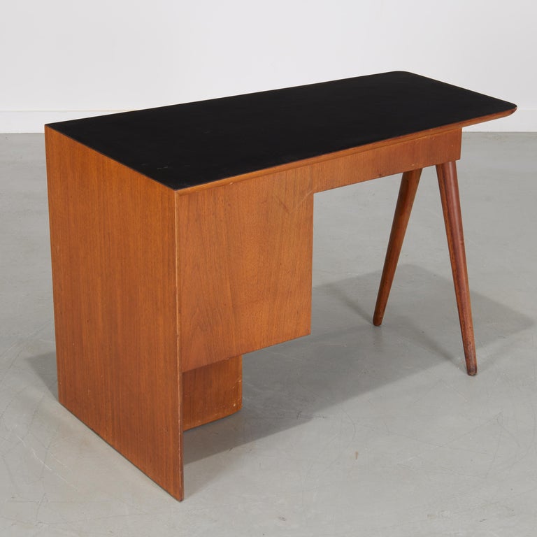Mid-20th Century Vladimir Kagan, Early Custom Sculptural Walnut Desk For Sale