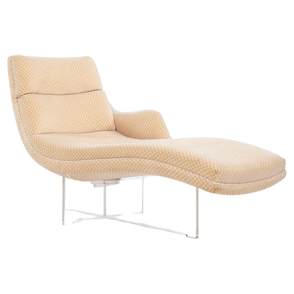 Vladimir Kagan Erica Mid Century Chaise Lounge Chair For Sale