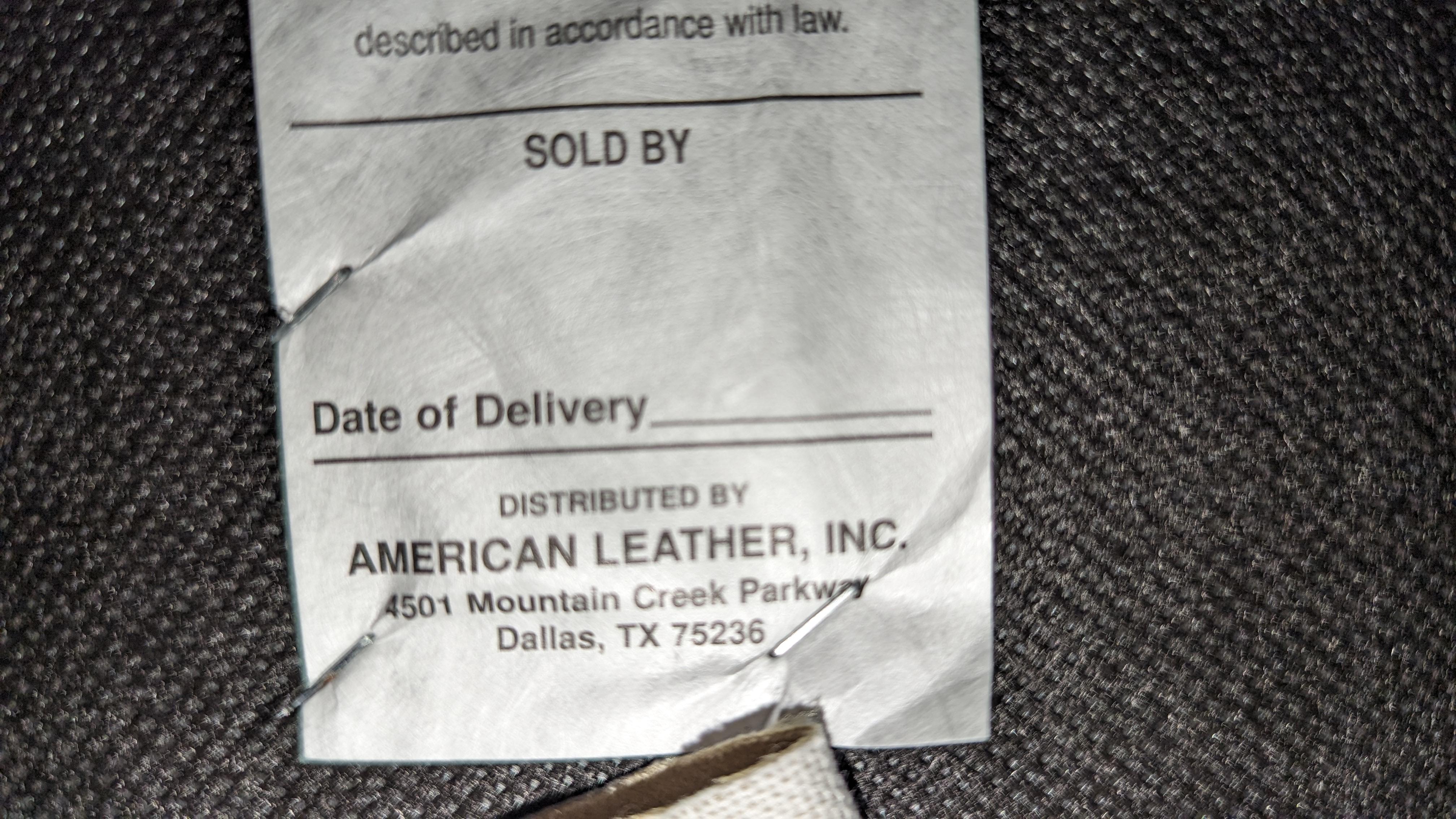 Vladimir Kagan pour American Leather Canapé 'Zoe' incurvé en vente 5