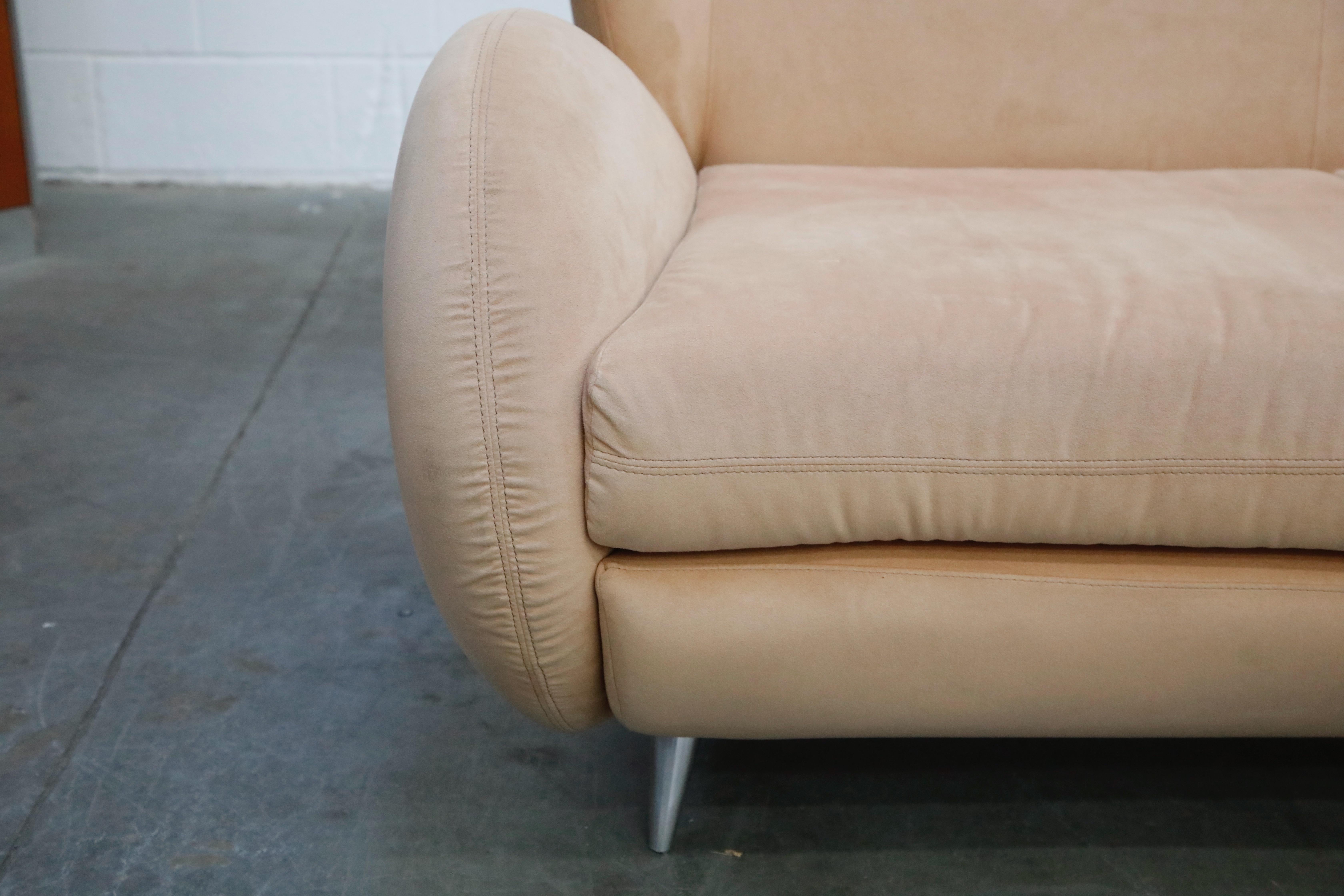 Vladimir Kagan for American Leather 'Fiftyish' Wingback Sofa, Signed 4
