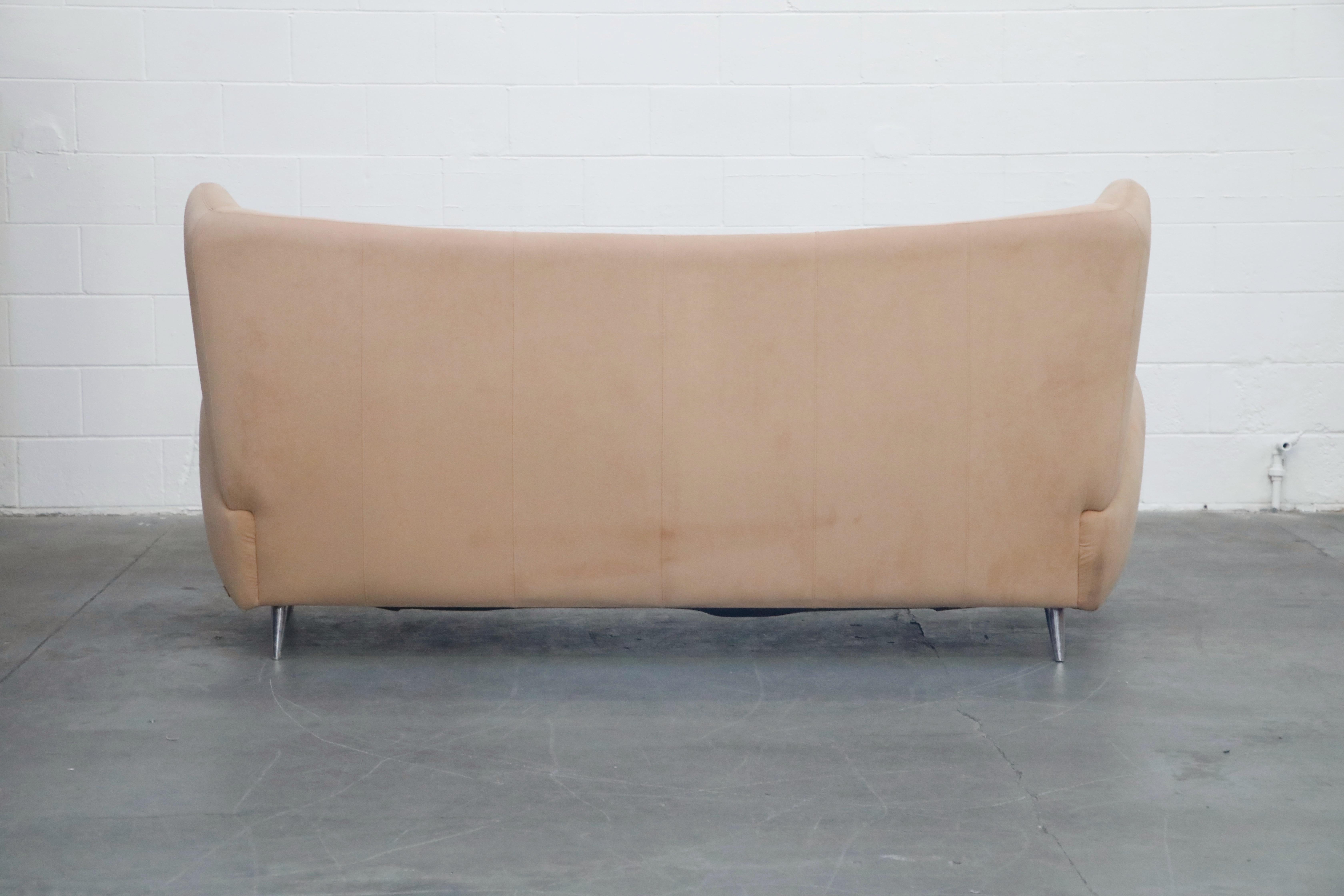 Vladimir Kagan for American Leather 'Fiftyish' Wingback Sofa, Signed 1