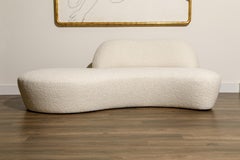 Vladimir Kagan for American Leather 'Zoe' Sofa Reupholstered in Bouclé, Signed