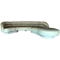 Vladimir Kagan for Directional 3-Piece Serpentine Sectional