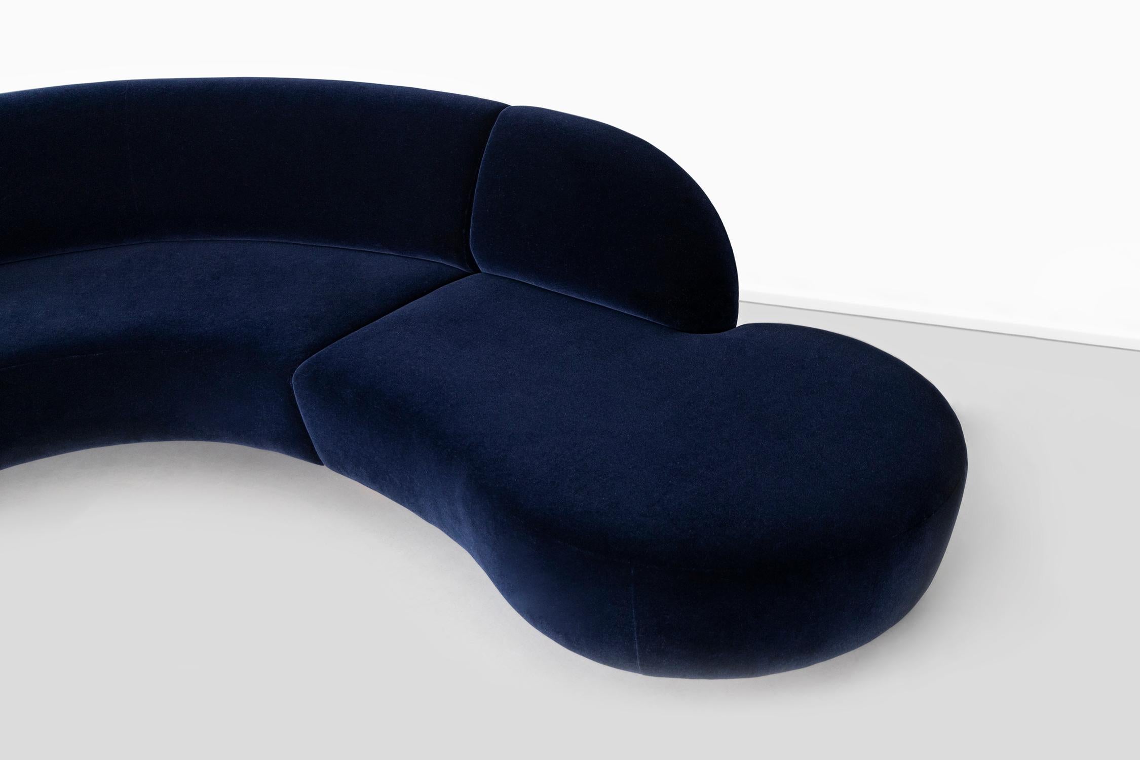 Vladimir Kagan for Directional Cloud Sectional Sofa Reupholstered in Mohair 4