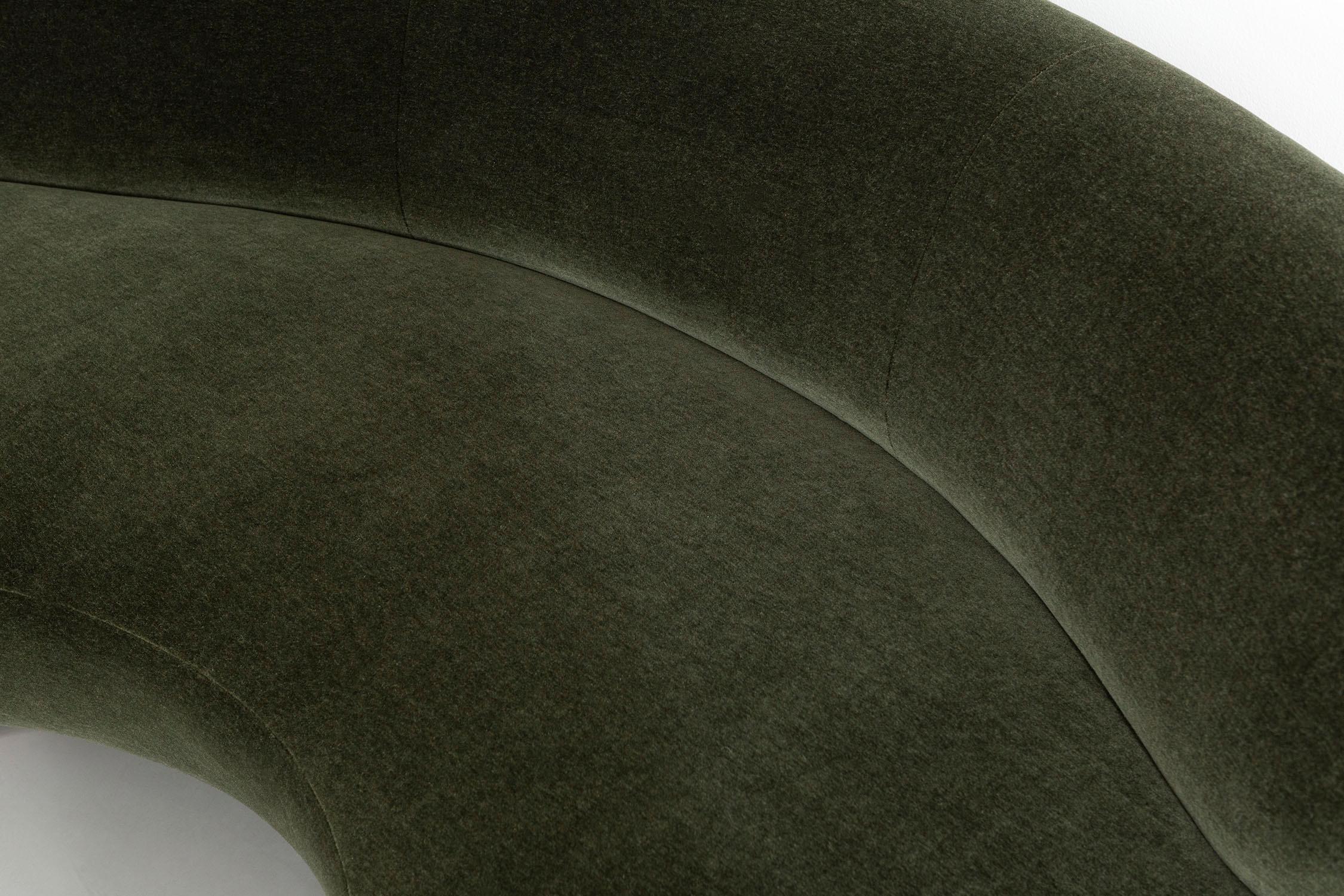 Vladimir Kagan for Directional Cloud Sofa Freshly Reupholstered in Mohair 1