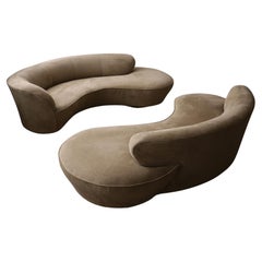 Vladimir Kagan for Directional Cloud Sofas, a pair