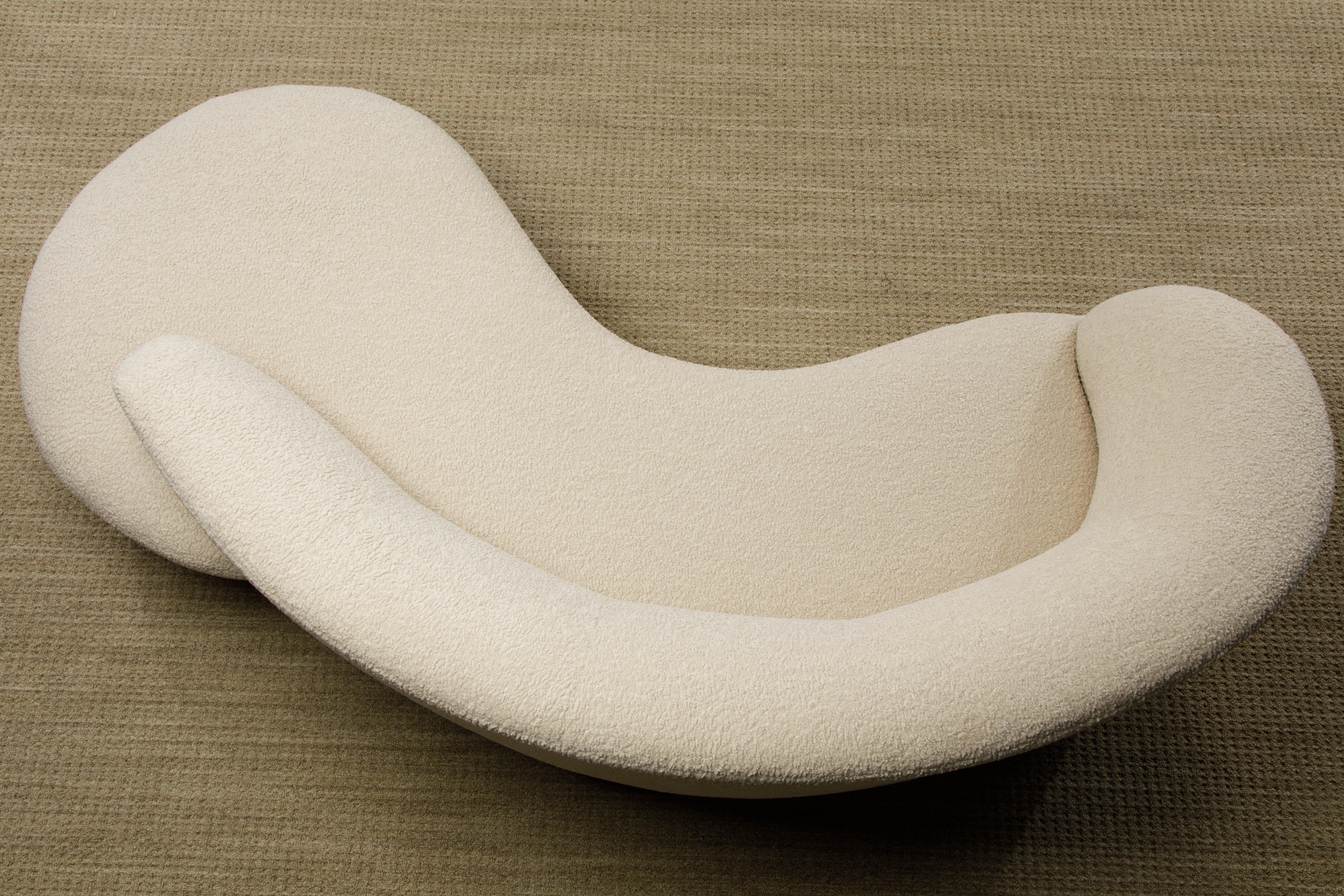 Vladimir Kagan for Directional 'Cloud' Sofas in New Nubby Bouclé, c 1980, Signed 13