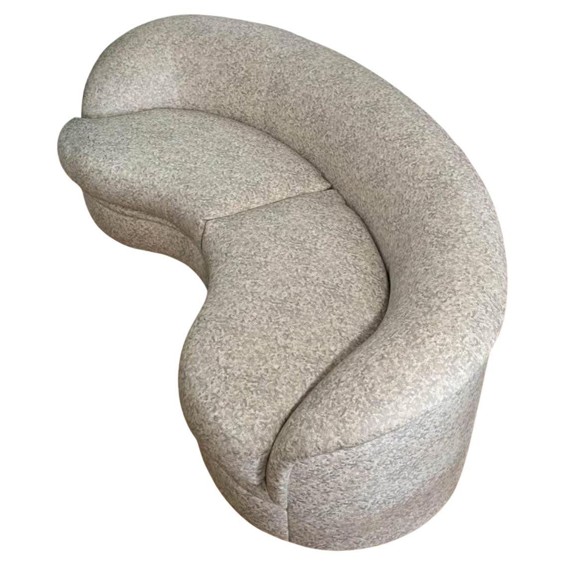 Vladimir Kagan für Directional, geschwungenes postmodernes Sofa