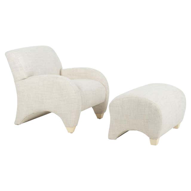 Contour rocking chair and ottoman by Vladimir Kagan at 1stDibs ...