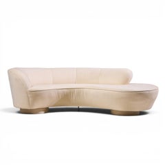 Vladimir Kagan for Directional Mid Century Cloud Sculpted Sofa