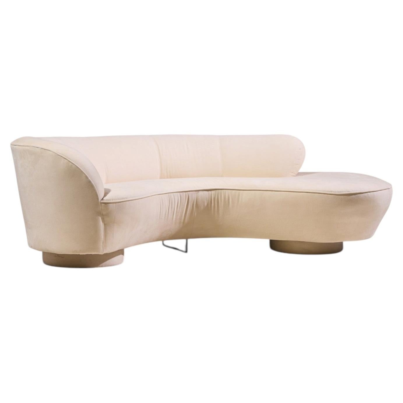 Vladimir Kagan for Directional Mid Century Cloud Sculpted Sofa
