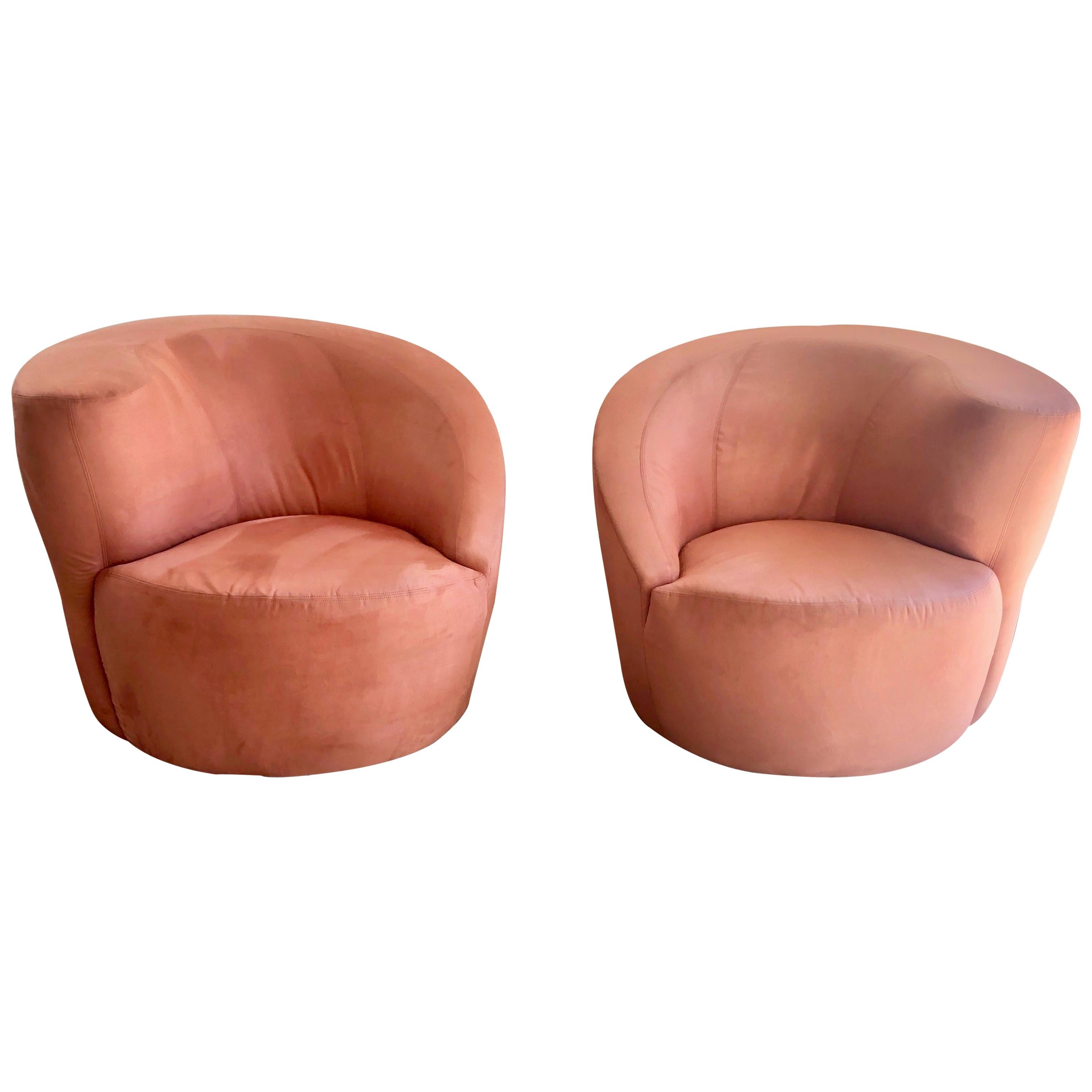 Vladimir Kagan for Directional "Nautilus" Swivel Chairs