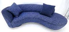 Vladimir Kagan for Directional Purple Upholstery Serpentine Sofa c1990s MINT!