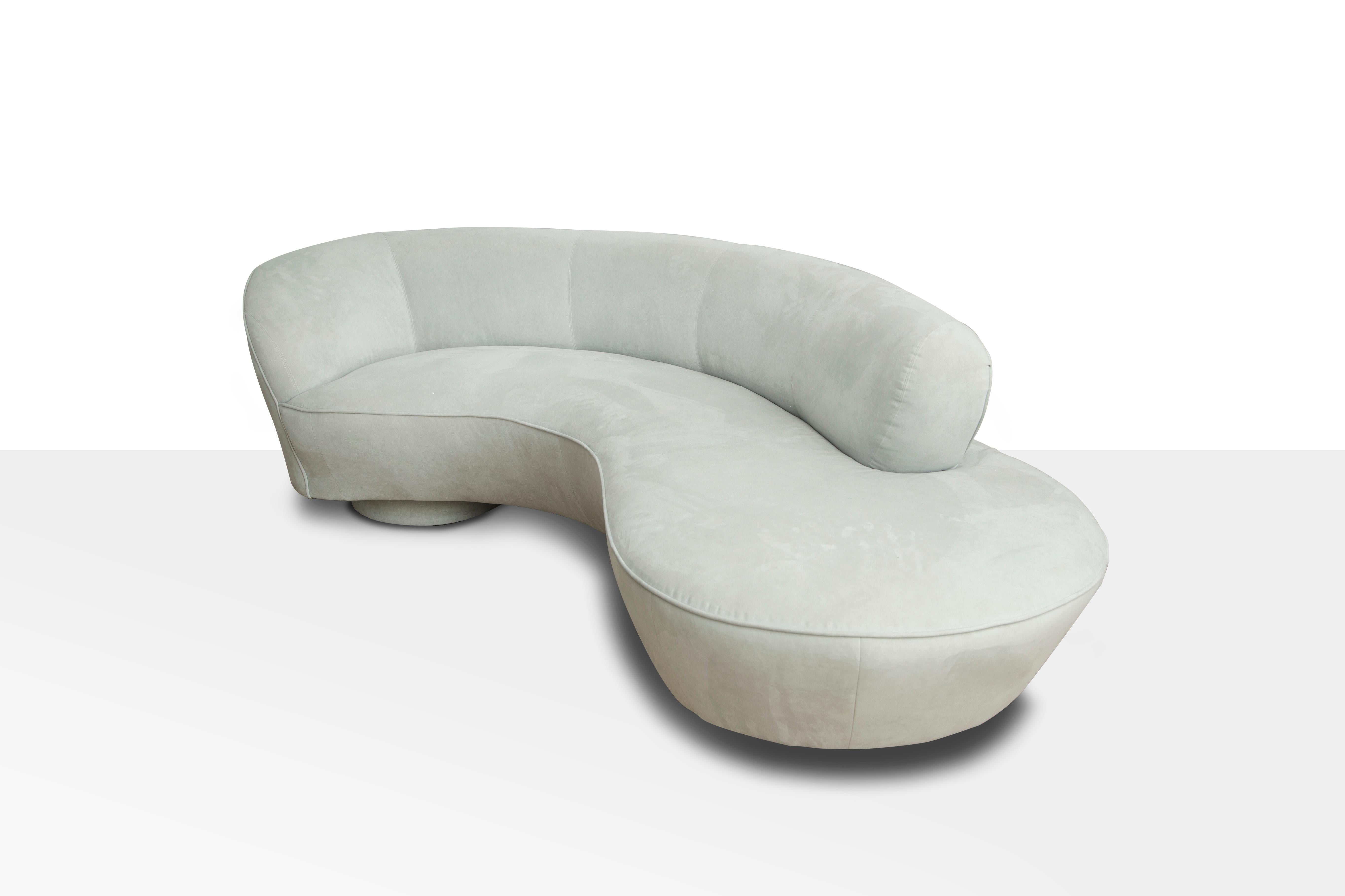 Ultrasuede Vladimir Kagan for Directional Serpentine Cloud Sofa