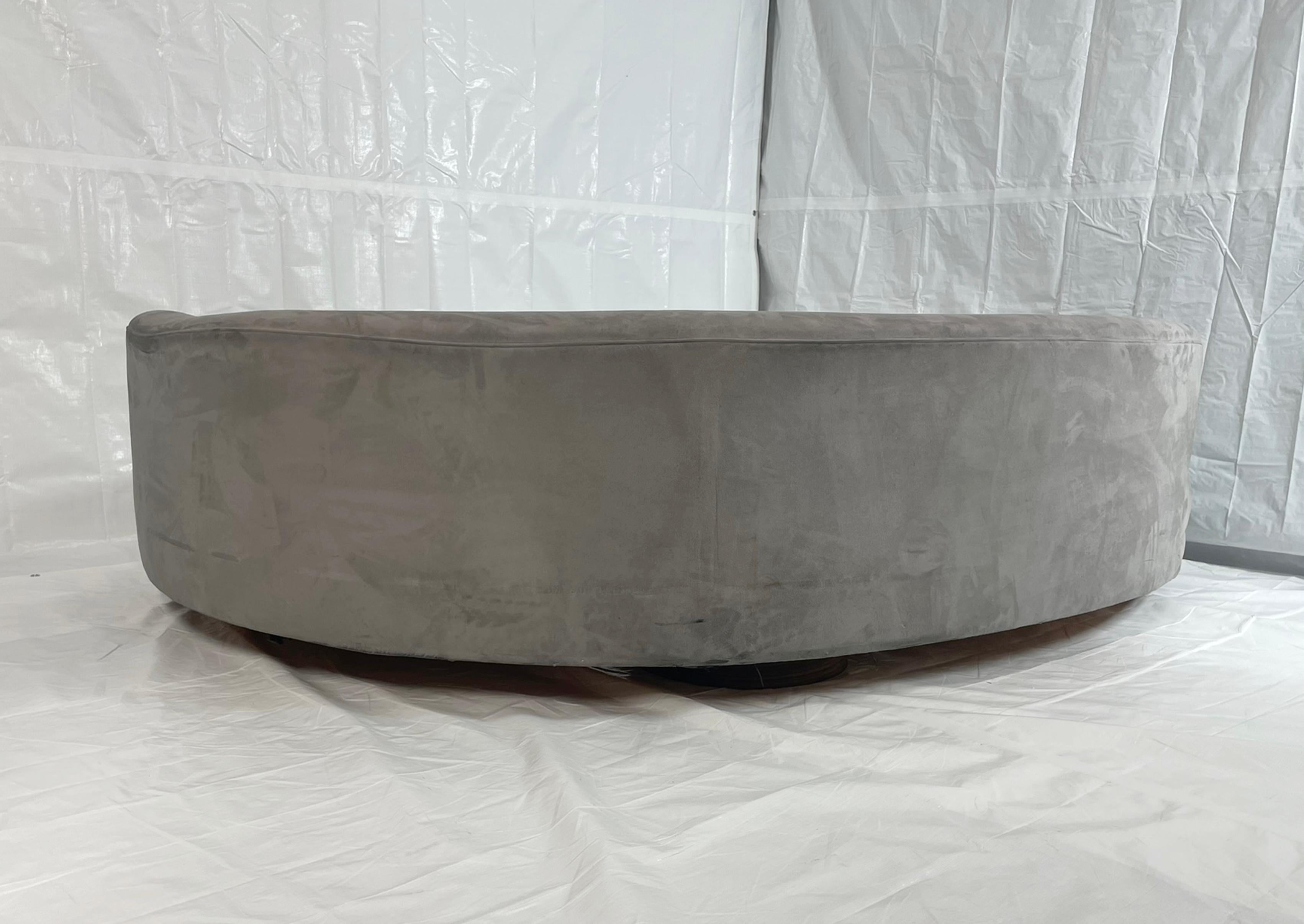 Vladimir Kagan pour le canapé serpentin Directional, 1970 Design moderniste, USA 1970 en vente 3