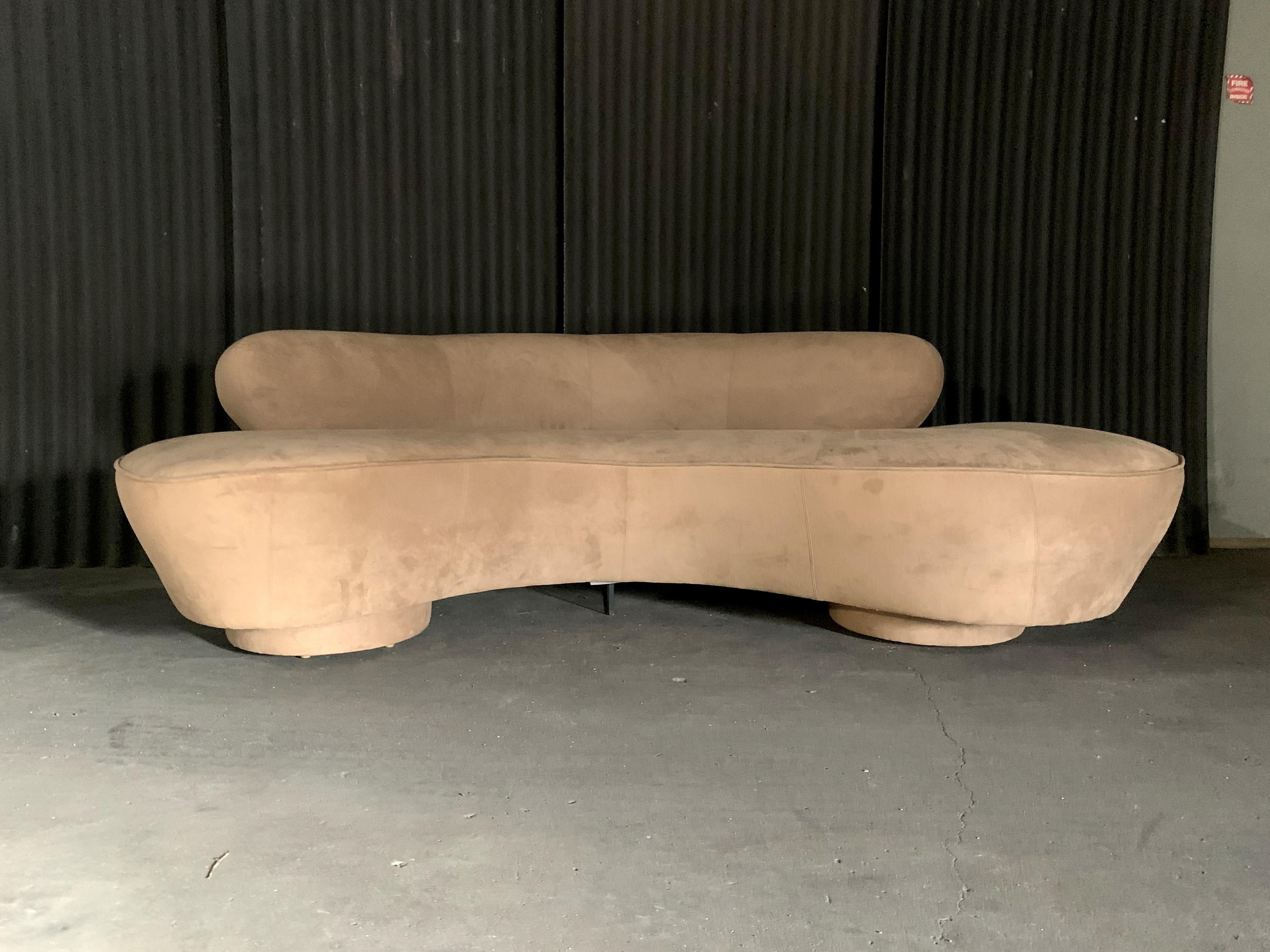 Mid-Century Modern Vladimir Kagan for Directional Serpentine Sofa