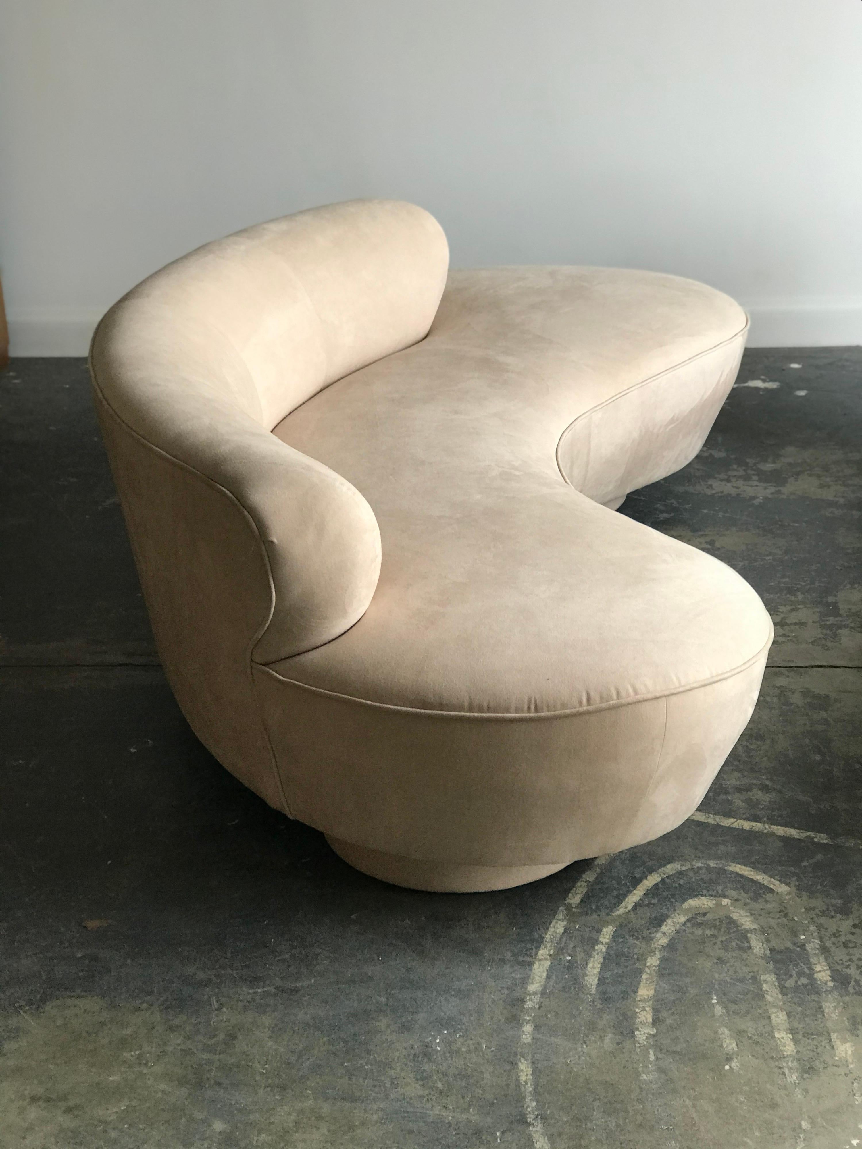 Mid-Century Modern Vladimir Kagan for Directional Serpentine Sofa, Organic Modernist