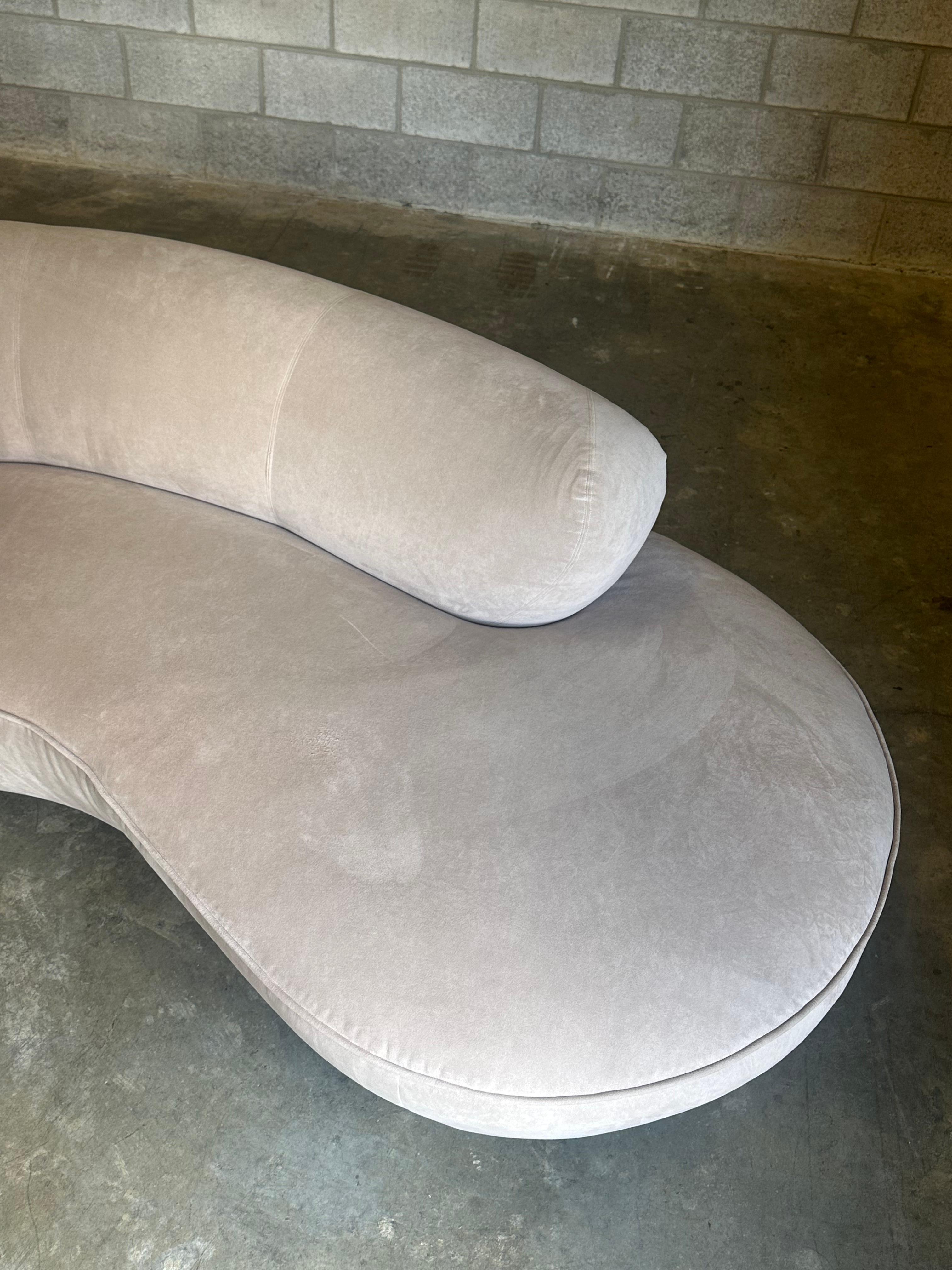 Organic Modern Vladimir Kagan for Directional Sofa with Lucite Support