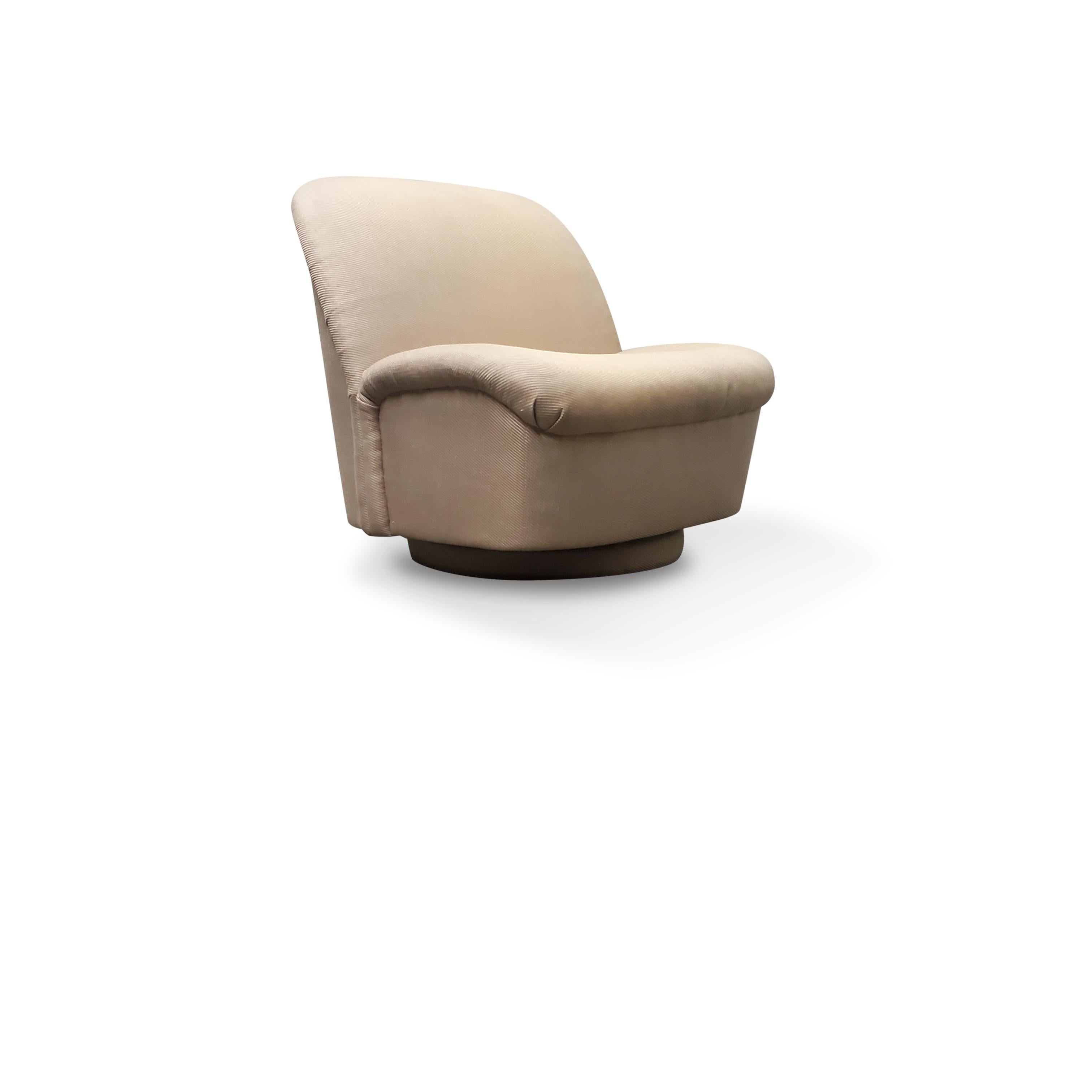 20th Century  Directional Swivel / Tilt Lounge Chair