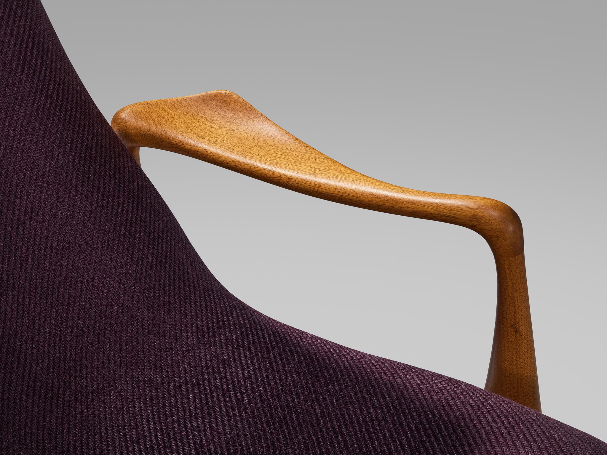 Vladimir Kagan para Dreyfuss Silla 'Multi-position Reclining' de Teca en venta 4