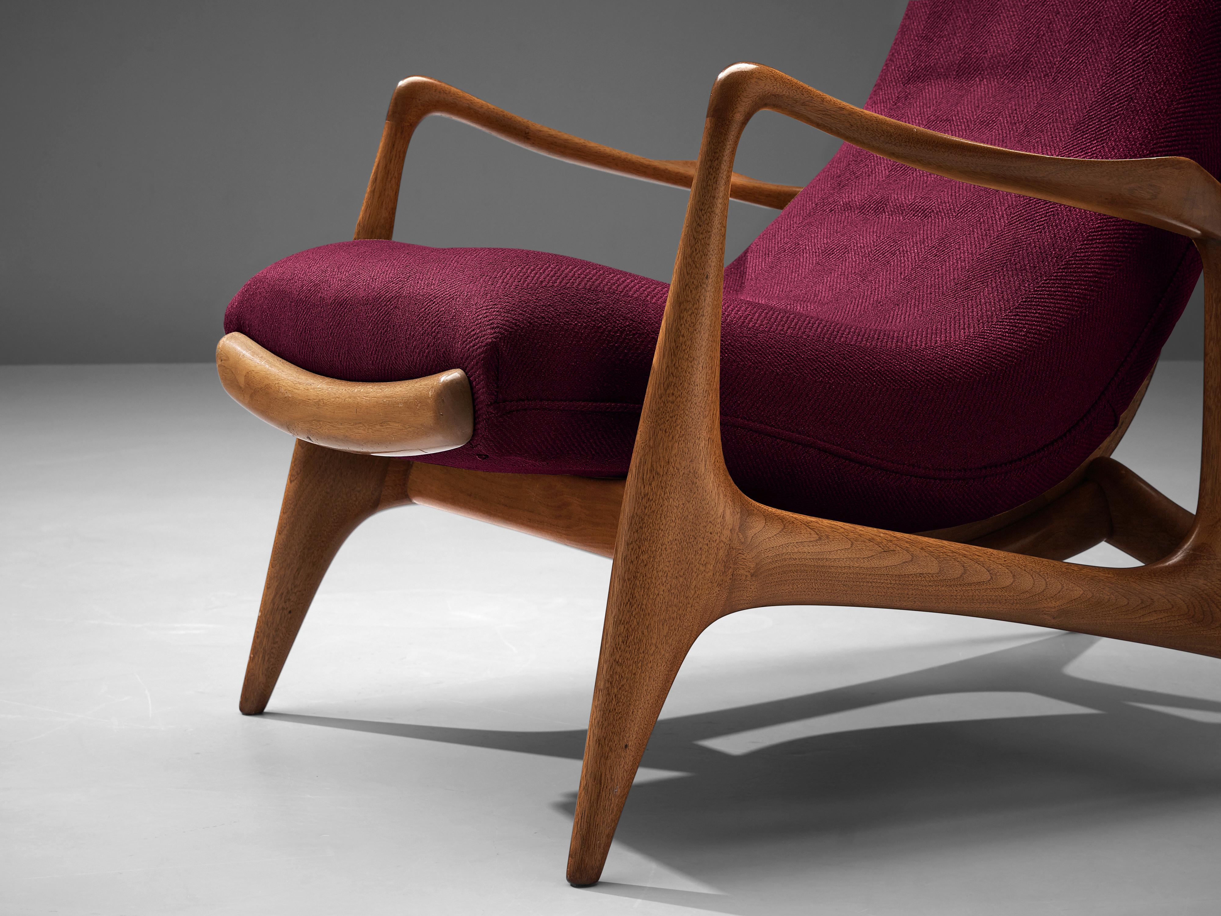 Mid-Century Modern Vladimir Kagan for Dreyfuss Reclining ‘Contour’ Lounge Chair
