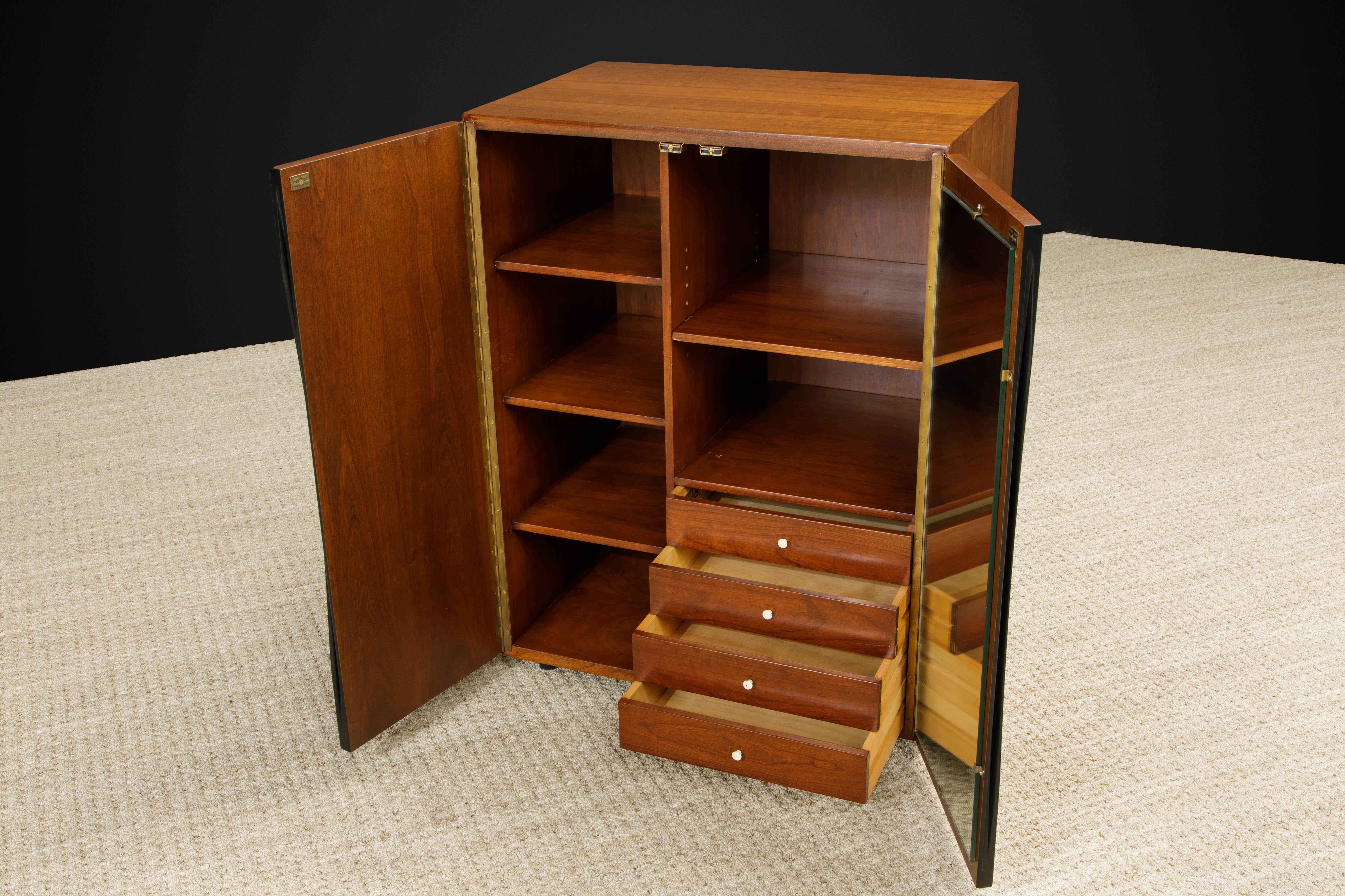 Vladimir Kagan for Grosfeld House Accessory Armoire Cabinet, 1950s, Signed 7