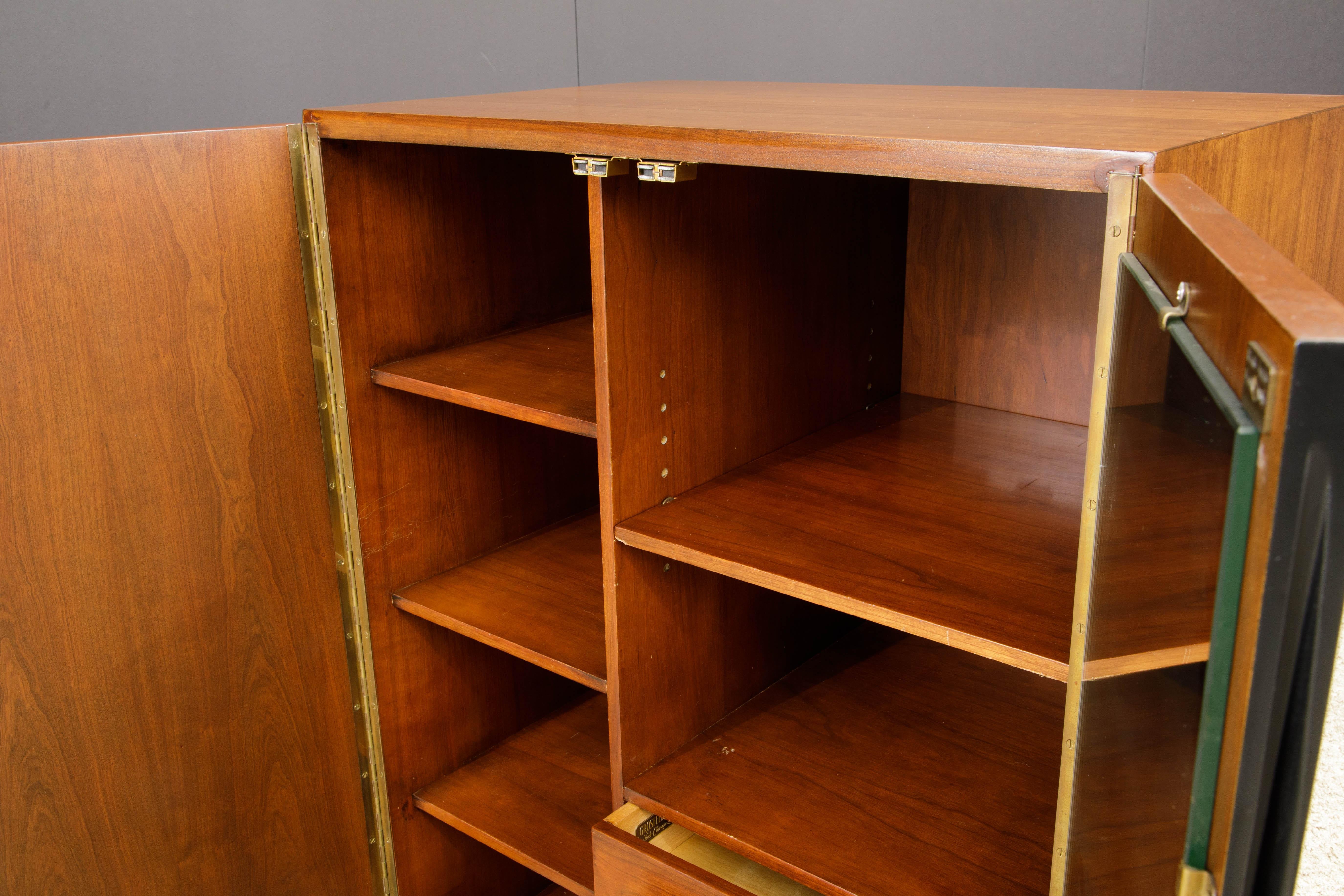 Vladimir Kagan for Grosfeld House Accessory Armoire Cabinet, 1950s, Signed 8