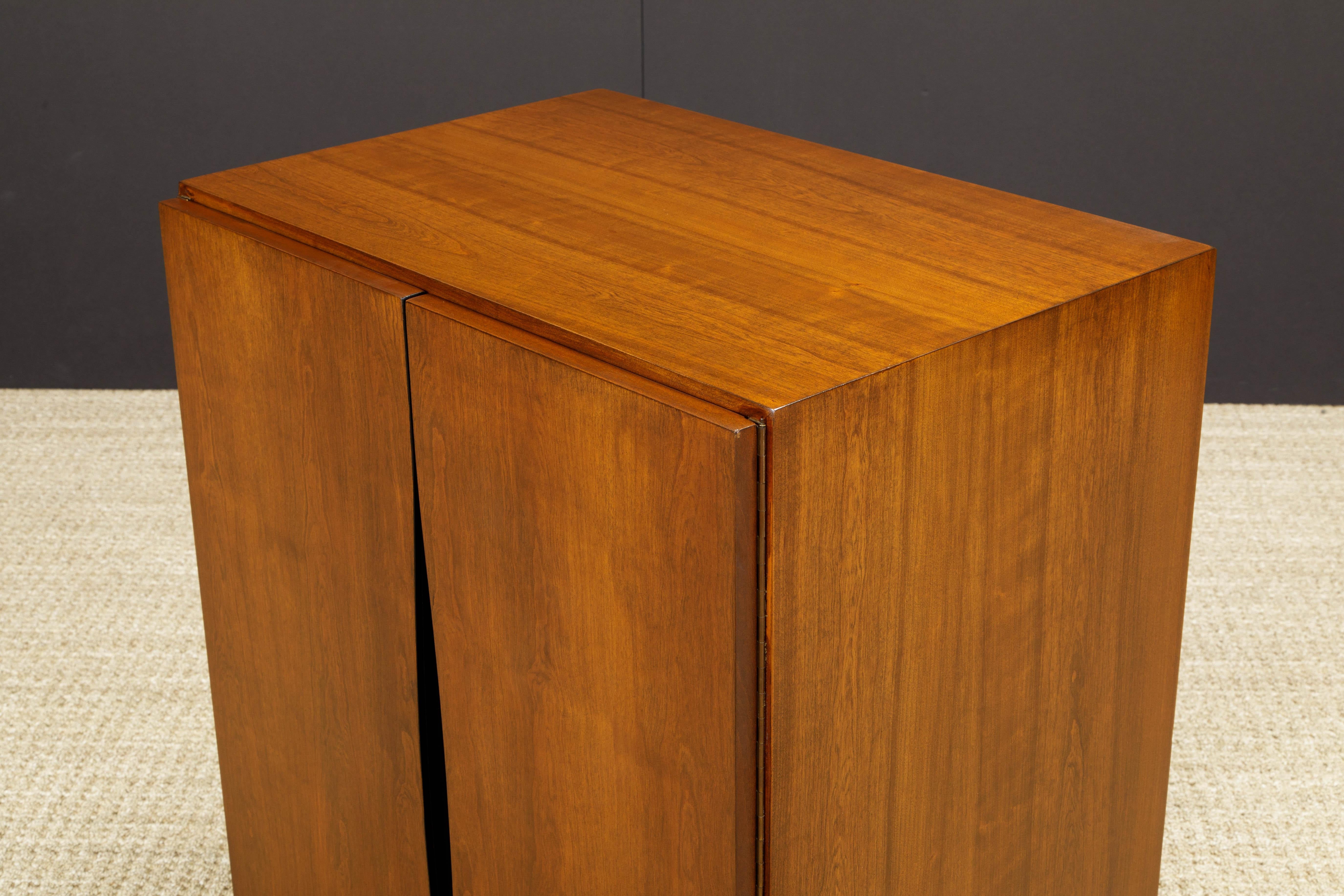 Vladimir Kagan for Grosfeld House Accessory Armoire Cabinet, 1950s, Signed 5