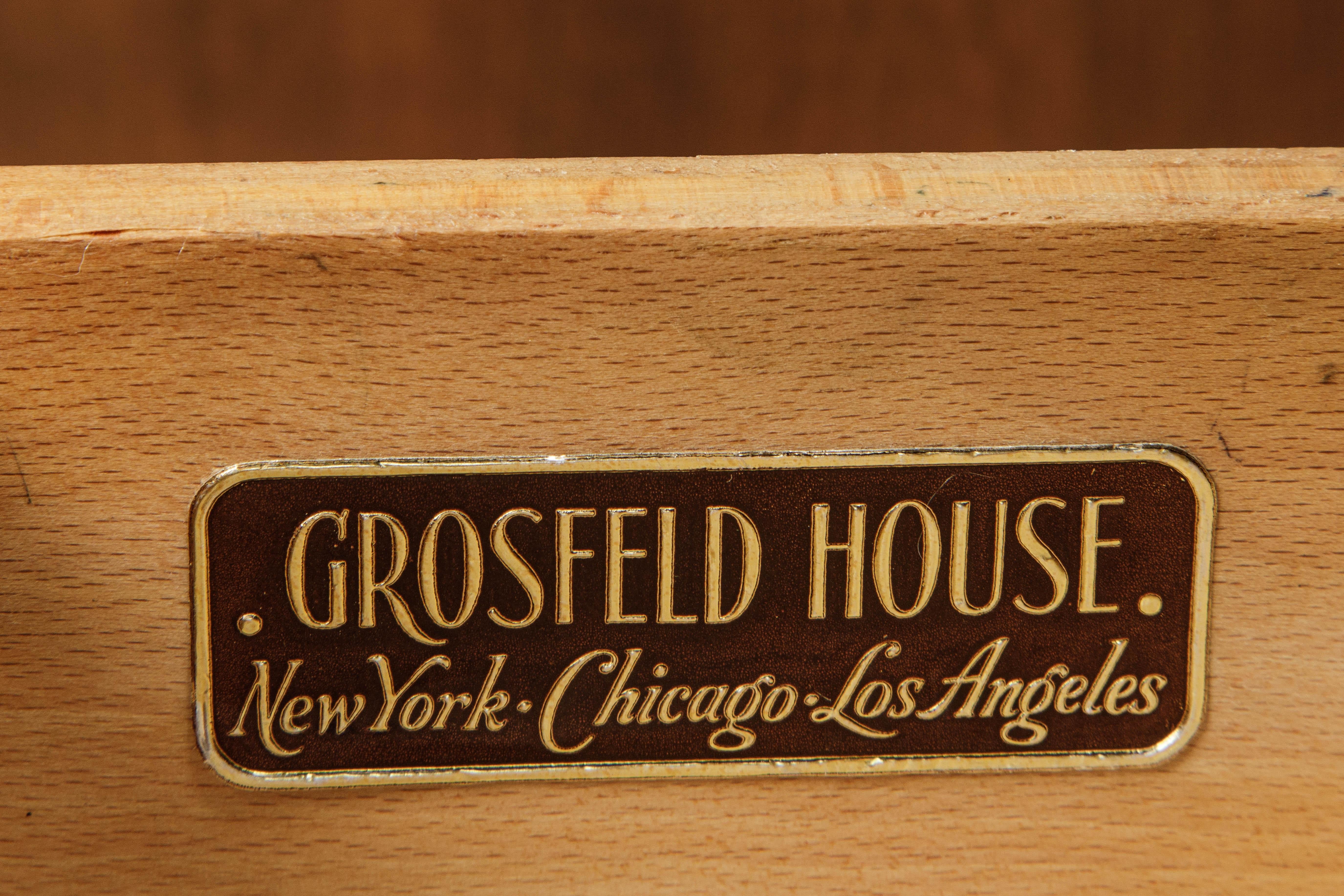 Mid-20th Century Vladimir Kagan for Grosfeld House Accessory Armoire Cabinet, 1950s, Signed