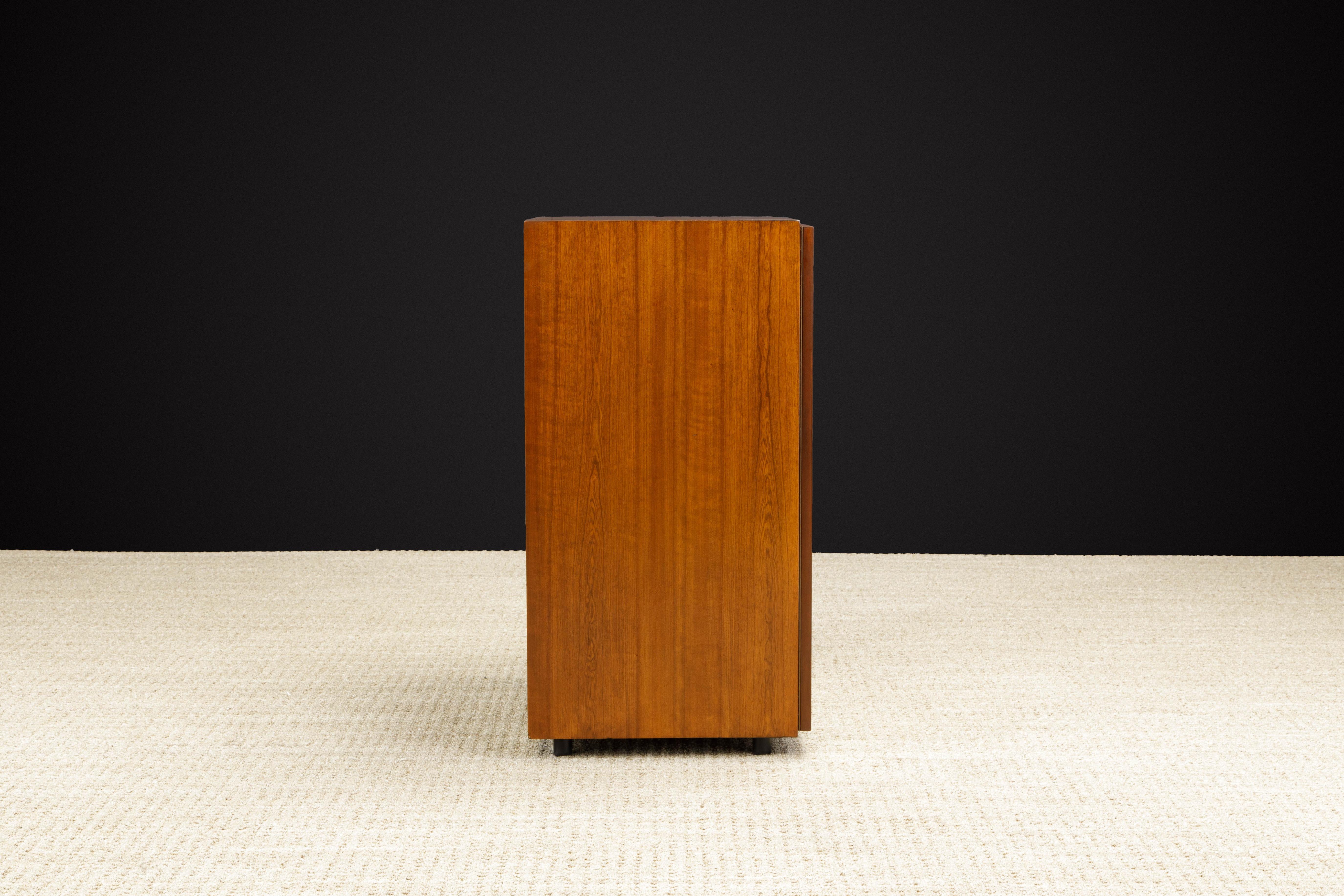 Walnut Vladimir Kagan for Grosfeld House Accessory Armoire Cabinet, 1950s, Signed