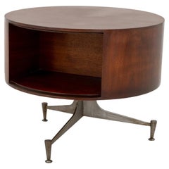Vladimir Kagan for Grosfeld House Mid-Century Modern Revolving Side Table, 1957