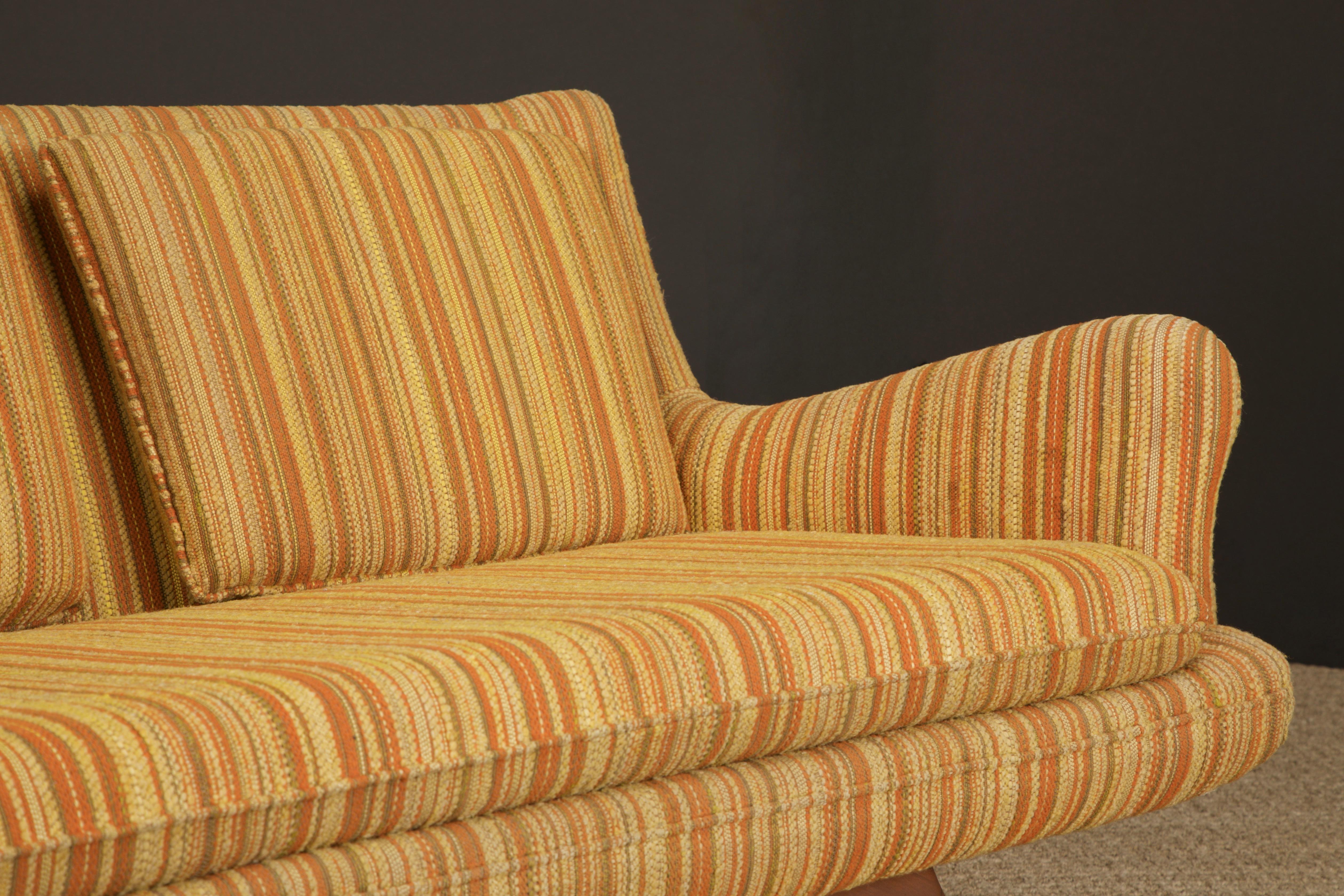 Vladimir Kagan for Grosfeld House Rare Four-Seat Sculptural Sofa, 1950s 5