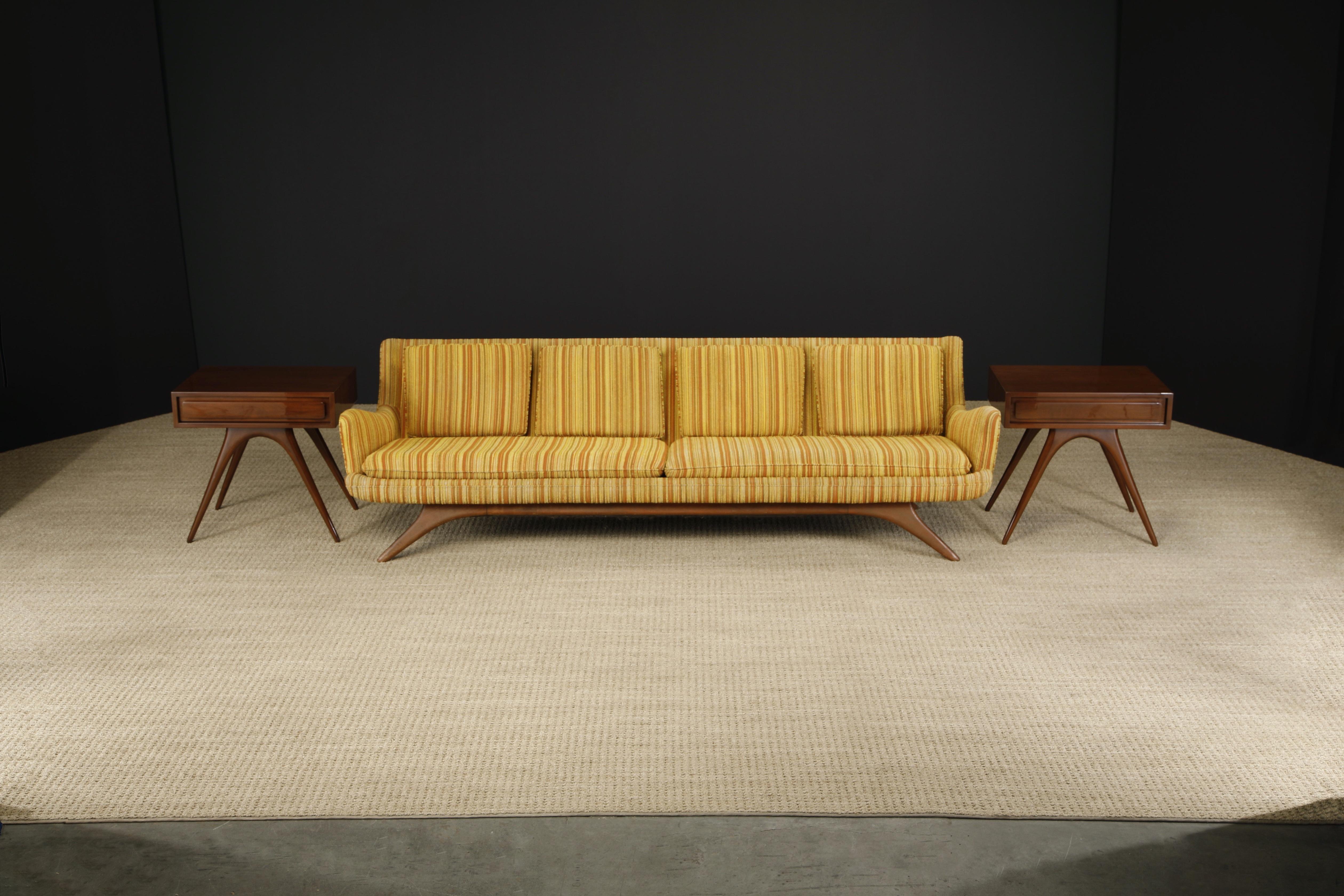 Vladimir Kagan for Grosfeld House Rare Four-Seat Sculptural Sofa, 1950s 10