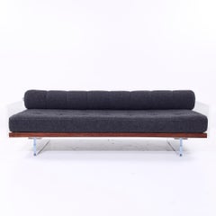 Vladimir Kagan for Holly Hunt Mid Century Lucite Roll Back Daybed Sofa