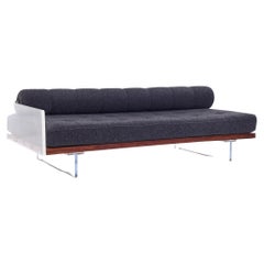 Vladimir Kagan for Holly Hunt Mid Century Lucite Roll Back Daybed Sofa