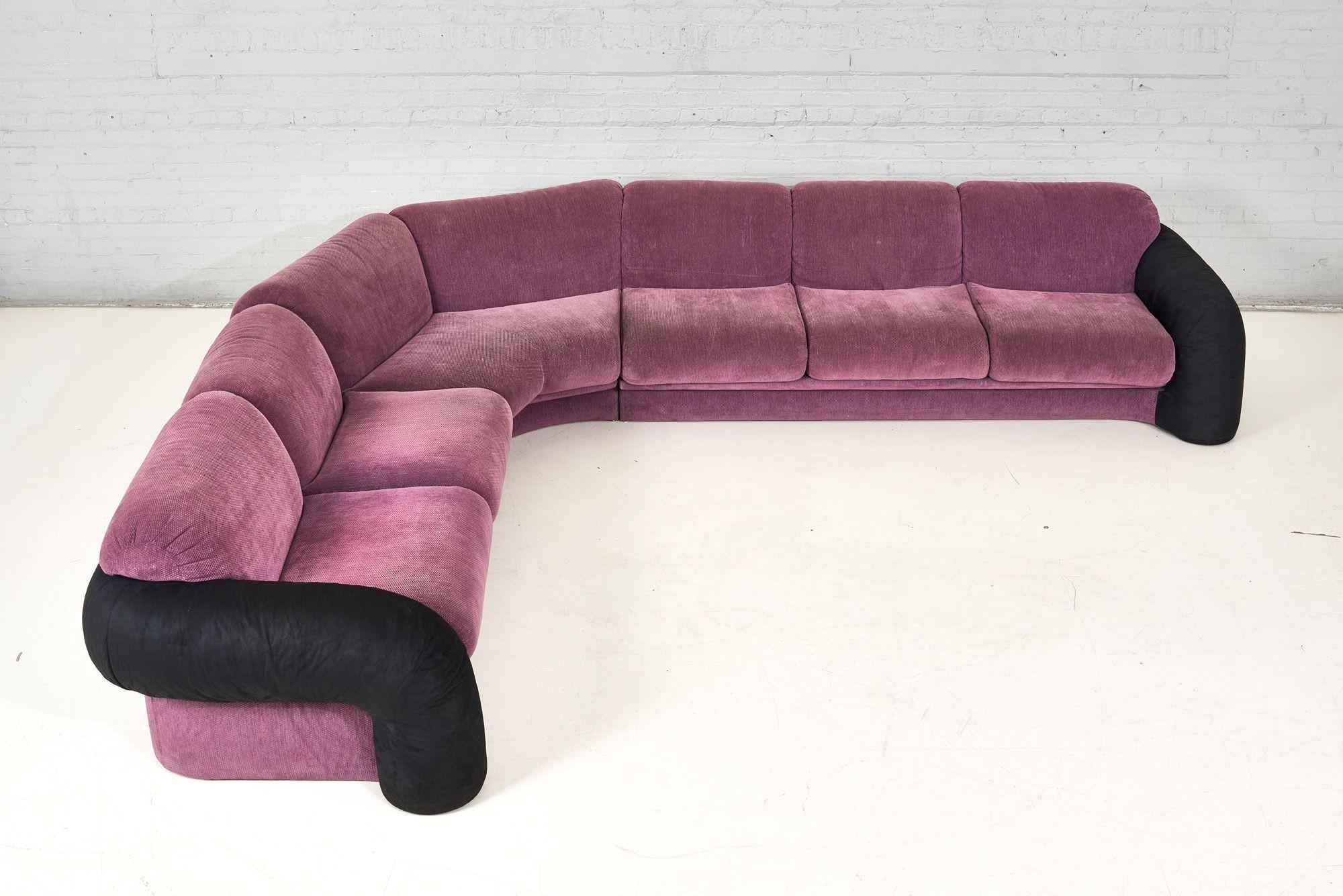 Post-Modern Vladimir Kagan for Preview 3 Piece Sectional Sofa