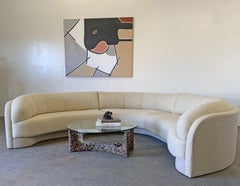 M. Fillmore Harty for Preview 3-Piece Sectional Tan Linen, 1990s