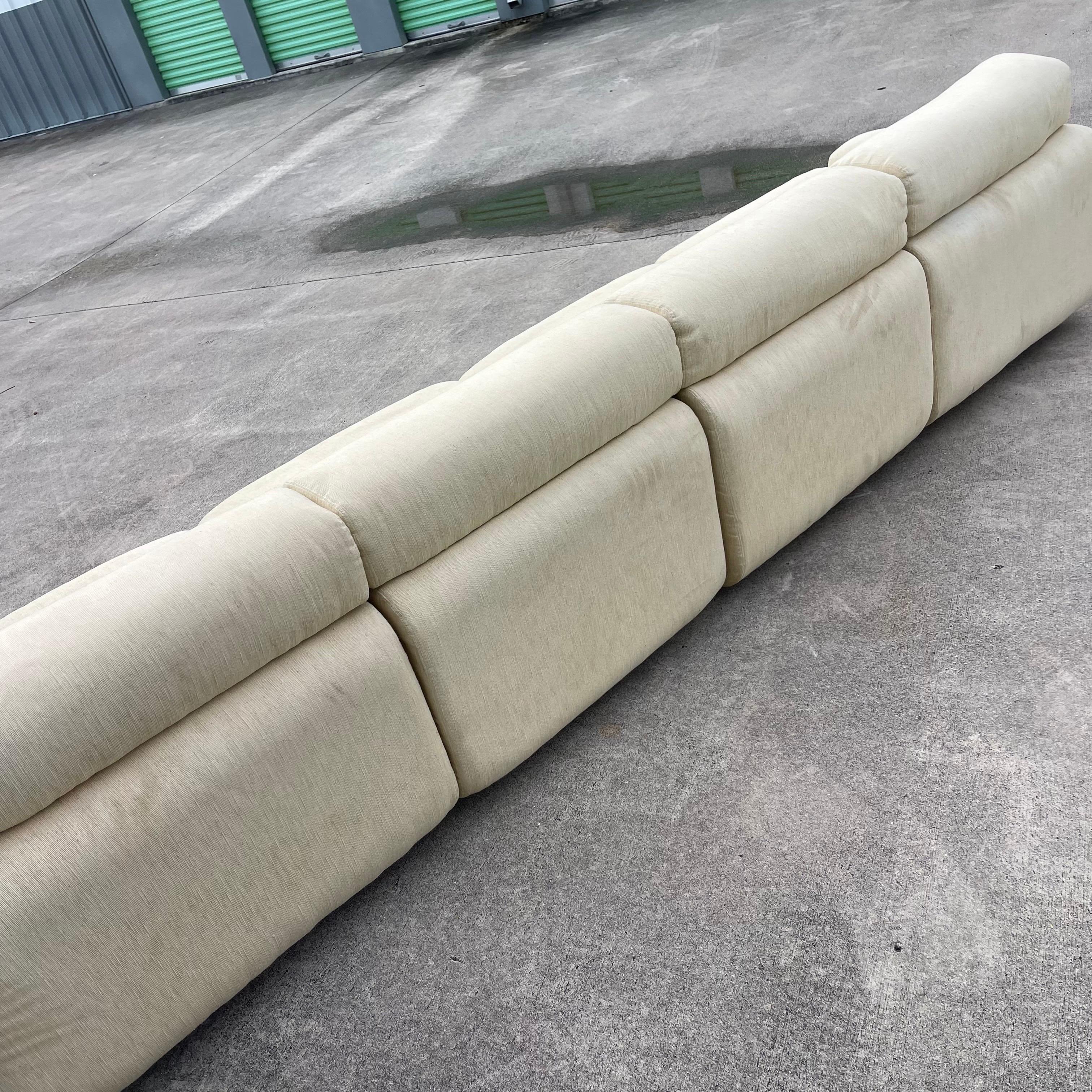 Vladimir Kagan for Preview Furniture Four (4) Piece Modular Sectional Sofa For Sale 10