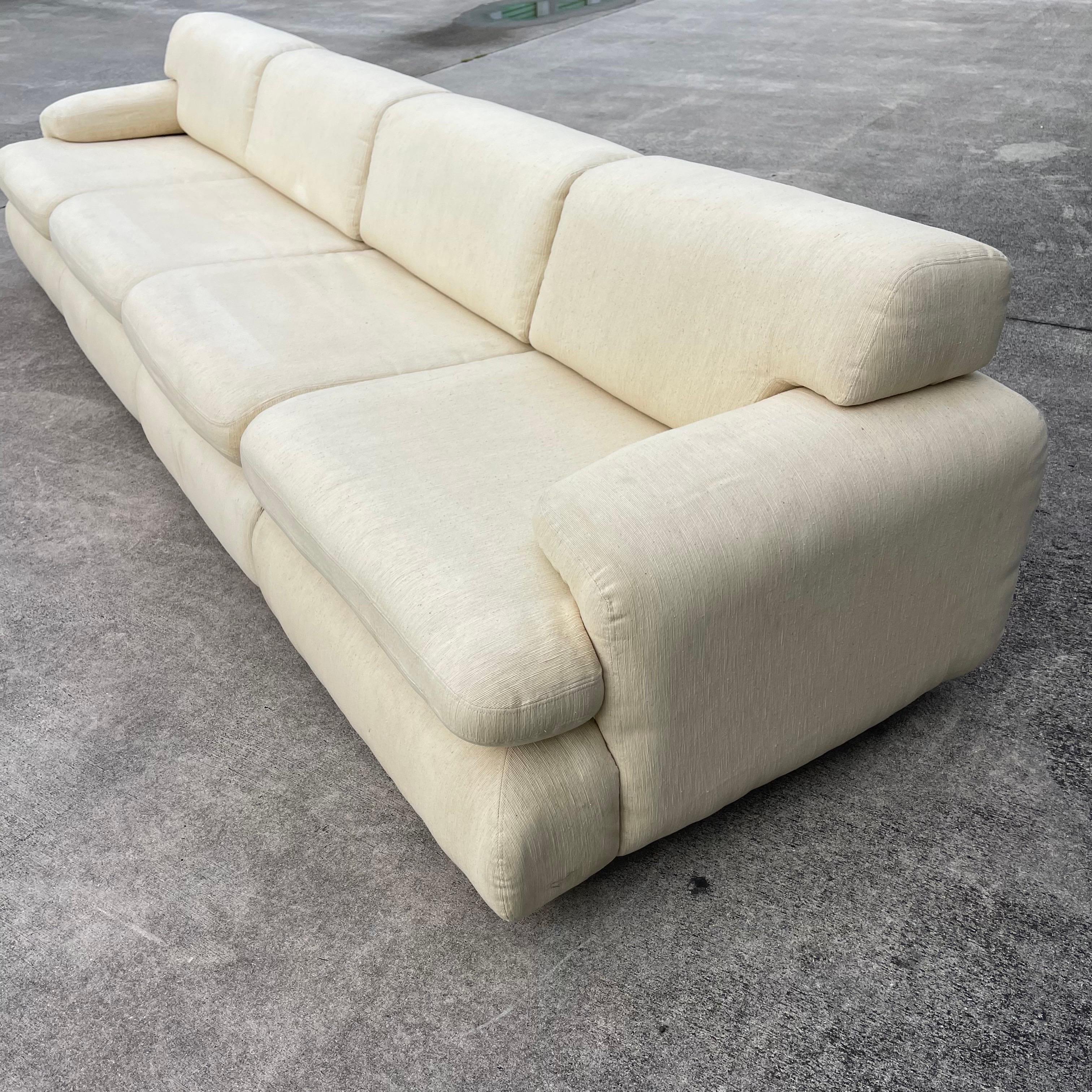 Vladimir Kagan for Preview Furniture Four (4) Piece Modular Sectional Sofa For Sale 13