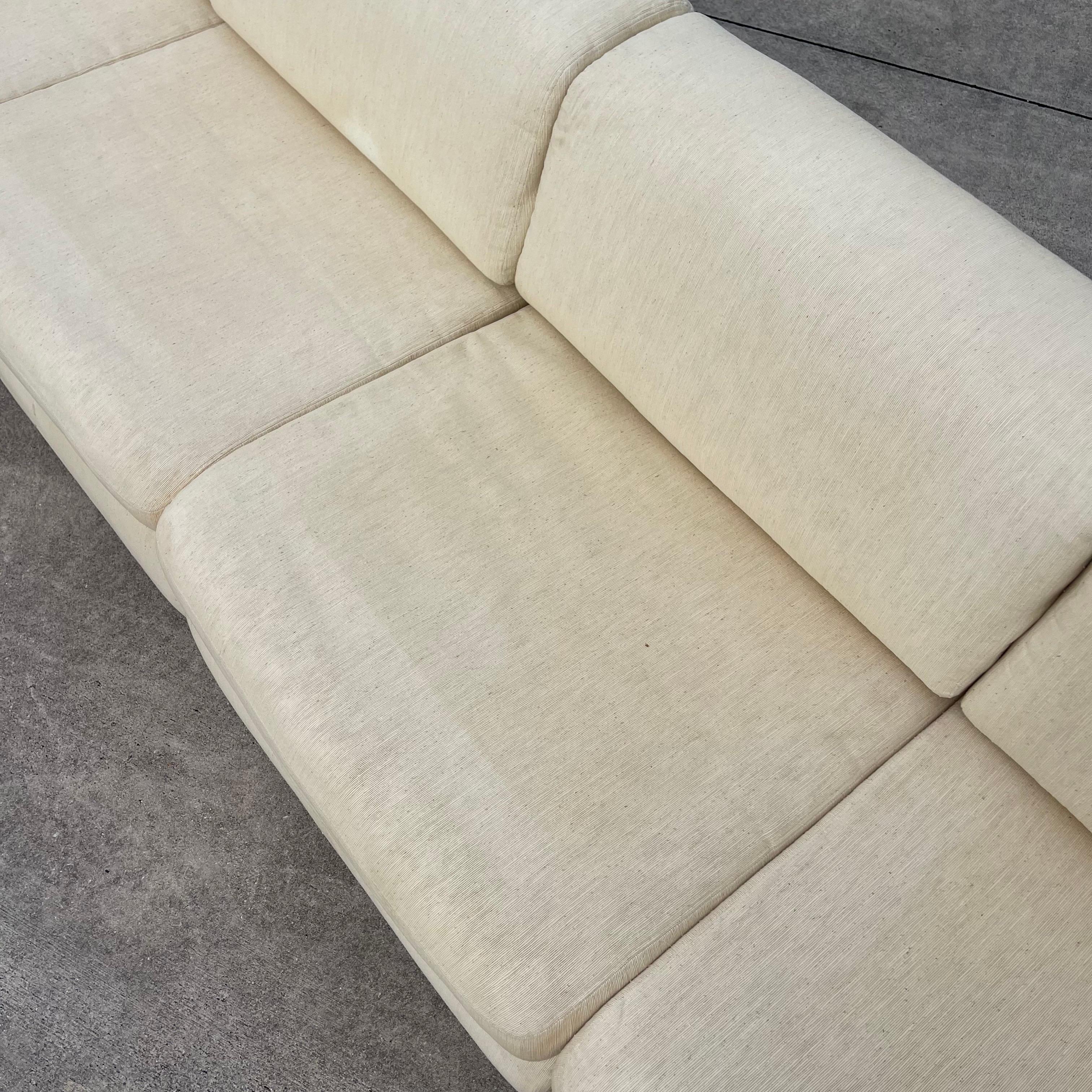 Upholstery Vladimir Kagan for Preview Furniture Four (4) Piece Modular Sectional Sofa For Sale