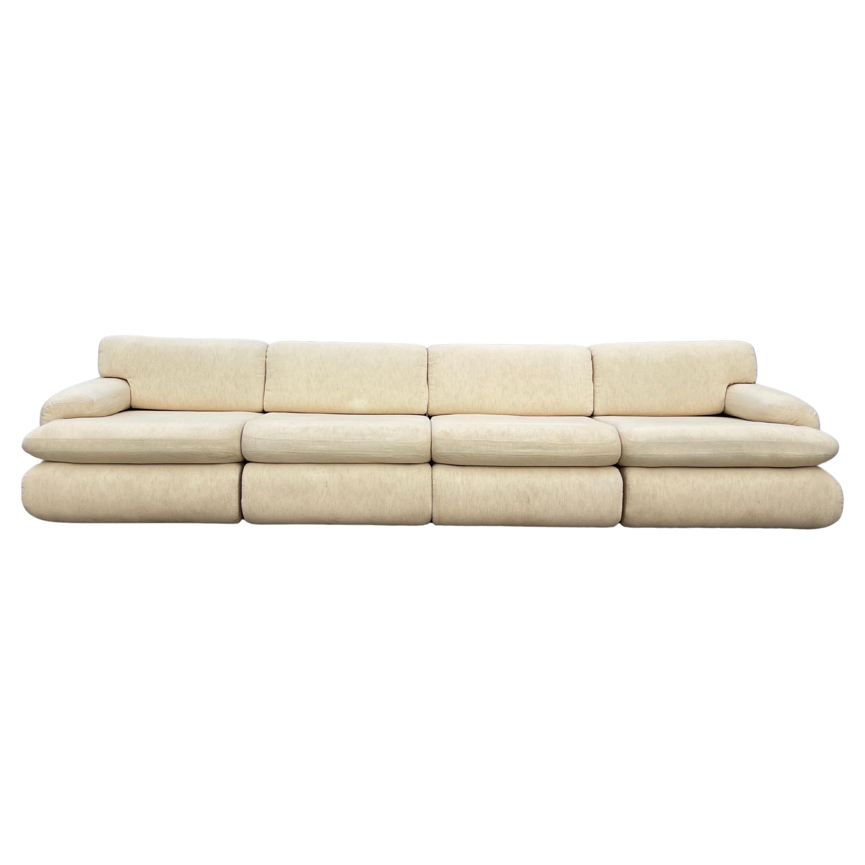 Vladimir Kagan for Preview Furniture Four (4) Piece Modular Sectional Sofa For Sale