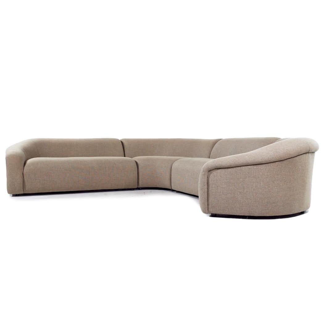 Mid-Century Modern Vladimir Kagan for Preview Mid Century Sectional Sofa For Sale