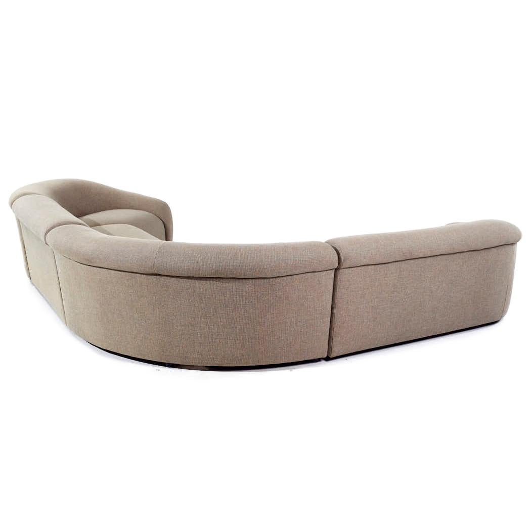 Vladimir Kagan pour Preview Mid Century Sectional Sofa Bon état - En vente à Countryside, IL