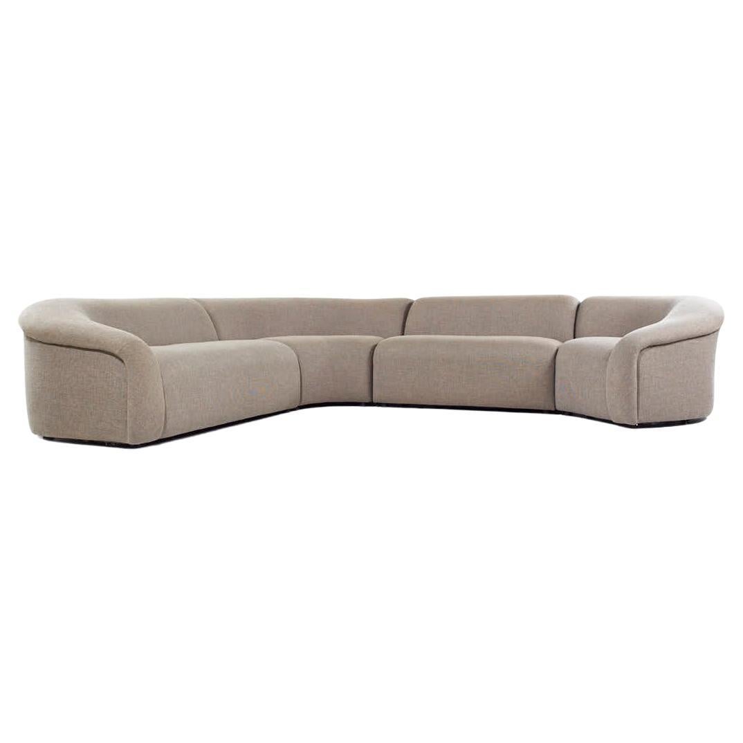 Vladimir Kagan for Preview Mid Century Sectional Sofa For Sale