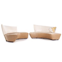 Two Vintage 1990s Vladimir Kagan Bilbao Sectional End Sofas