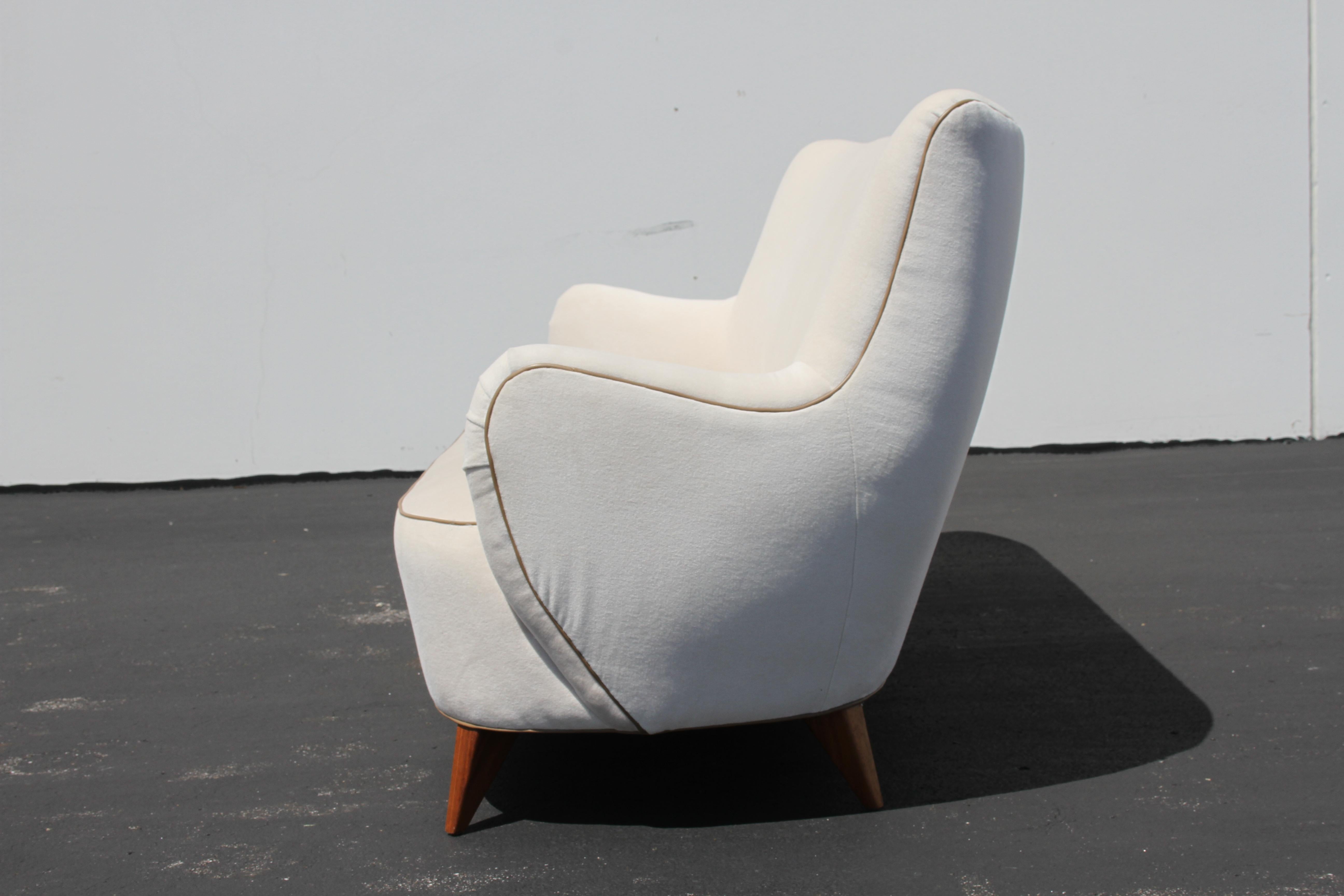 Mid-Century Modern Vladimir Kagan for Pucci Sculptural Form Sofa, Holy Hunt Fabric
